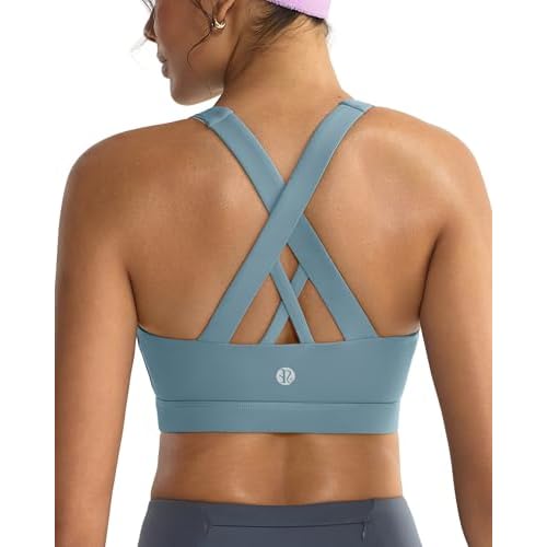RUNNING GIRL Sports Bras for Women,Padded Strappy Sports