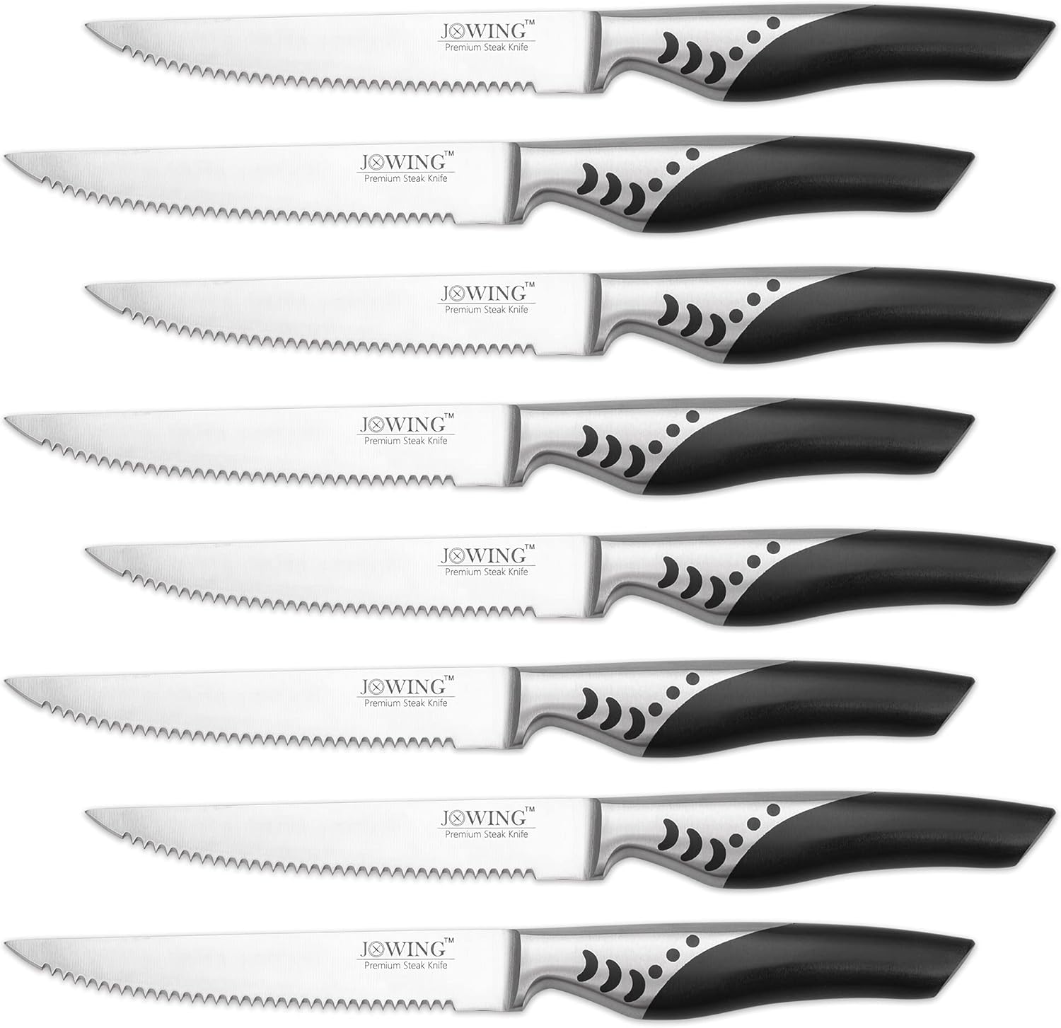 JXWING German High-Carbon Stainless Steel Steak Knives, Premium
