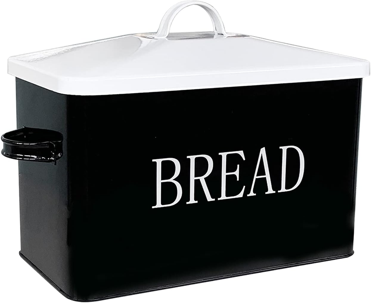SOTECH Metal Bread Box For Kitchen Countertop,black bread