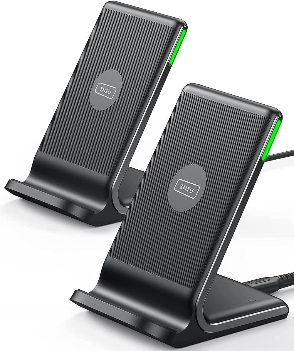 INIU Wireless Charger, 2-Pack 15W Fast Wireless Charging