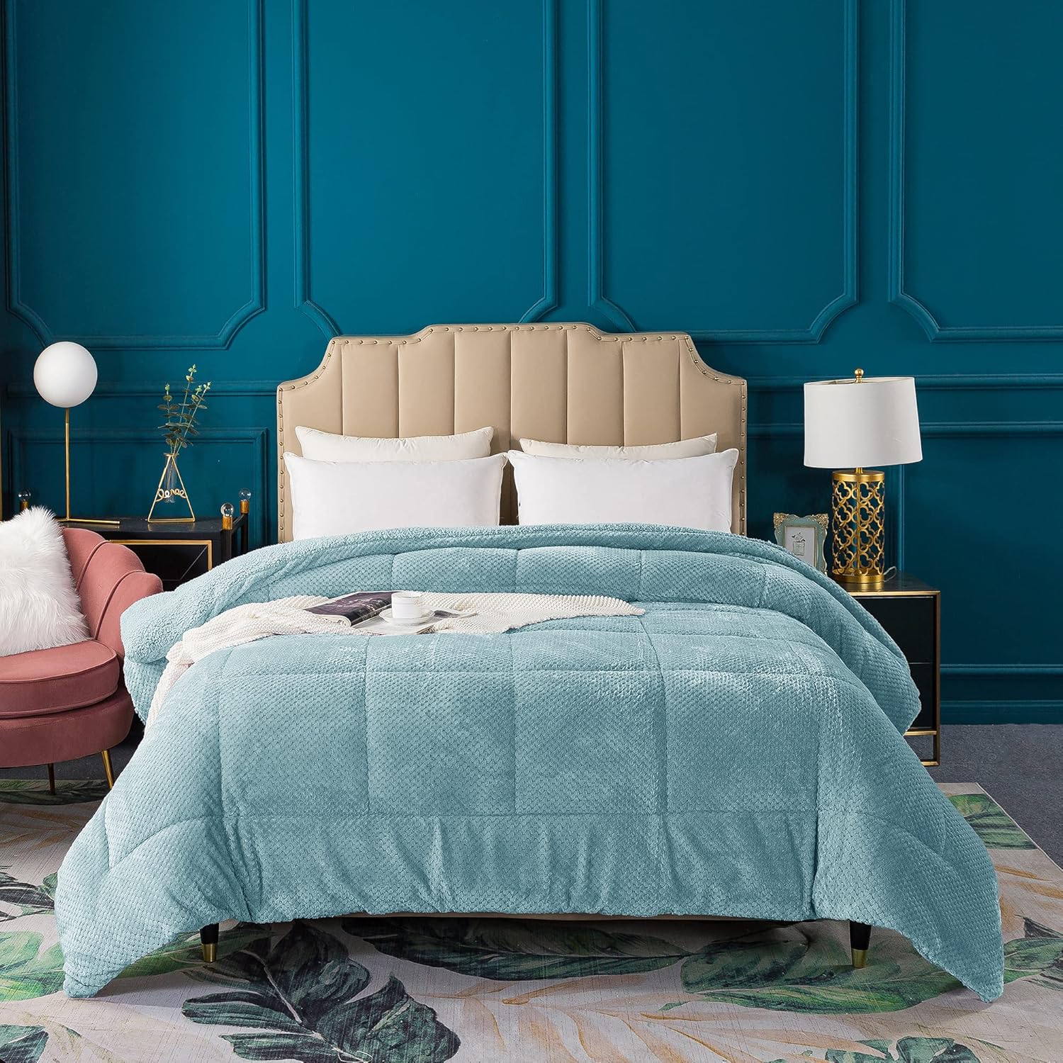 KASENTEX Super Ultra Soft Luxury Plush Sherpa Comforter