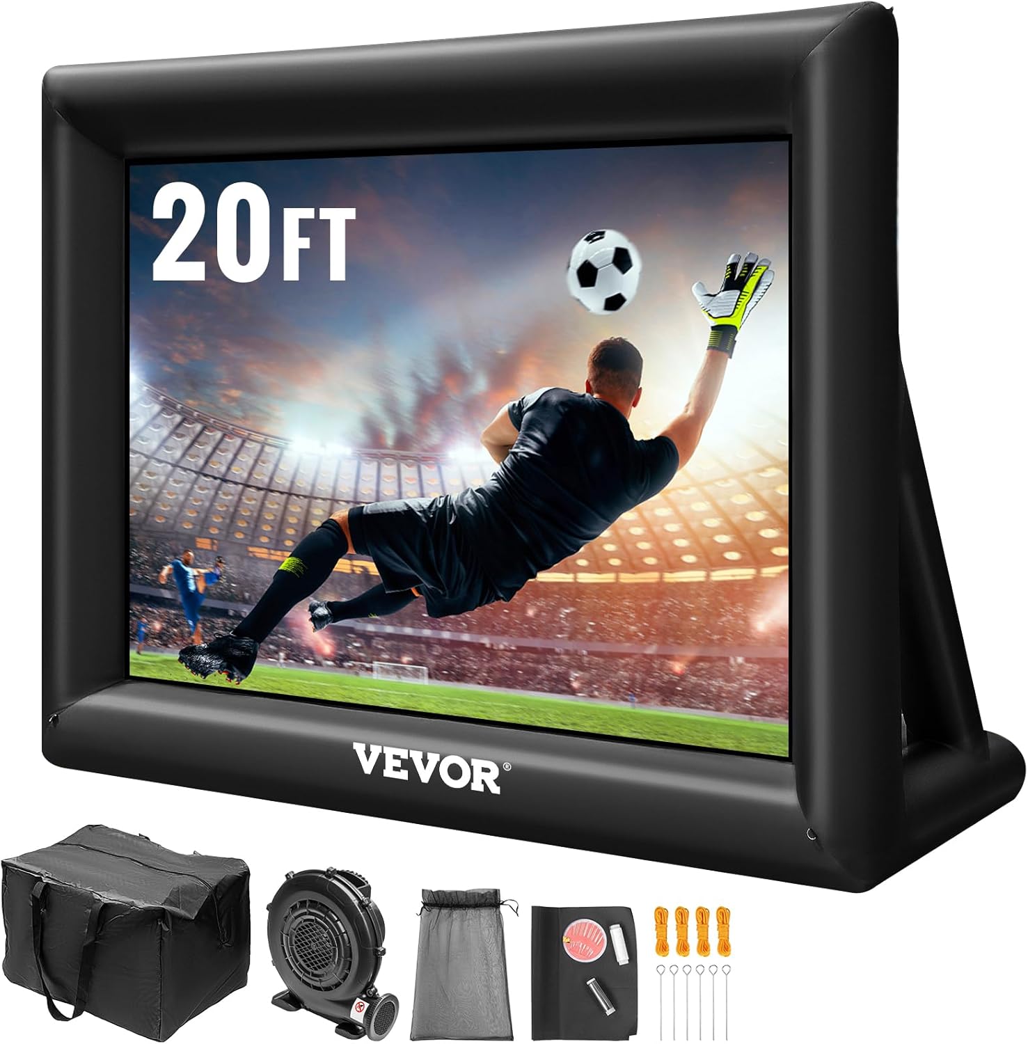 VEVOR Inflatable Movie Screen 20FT Inflatable Projector Screen