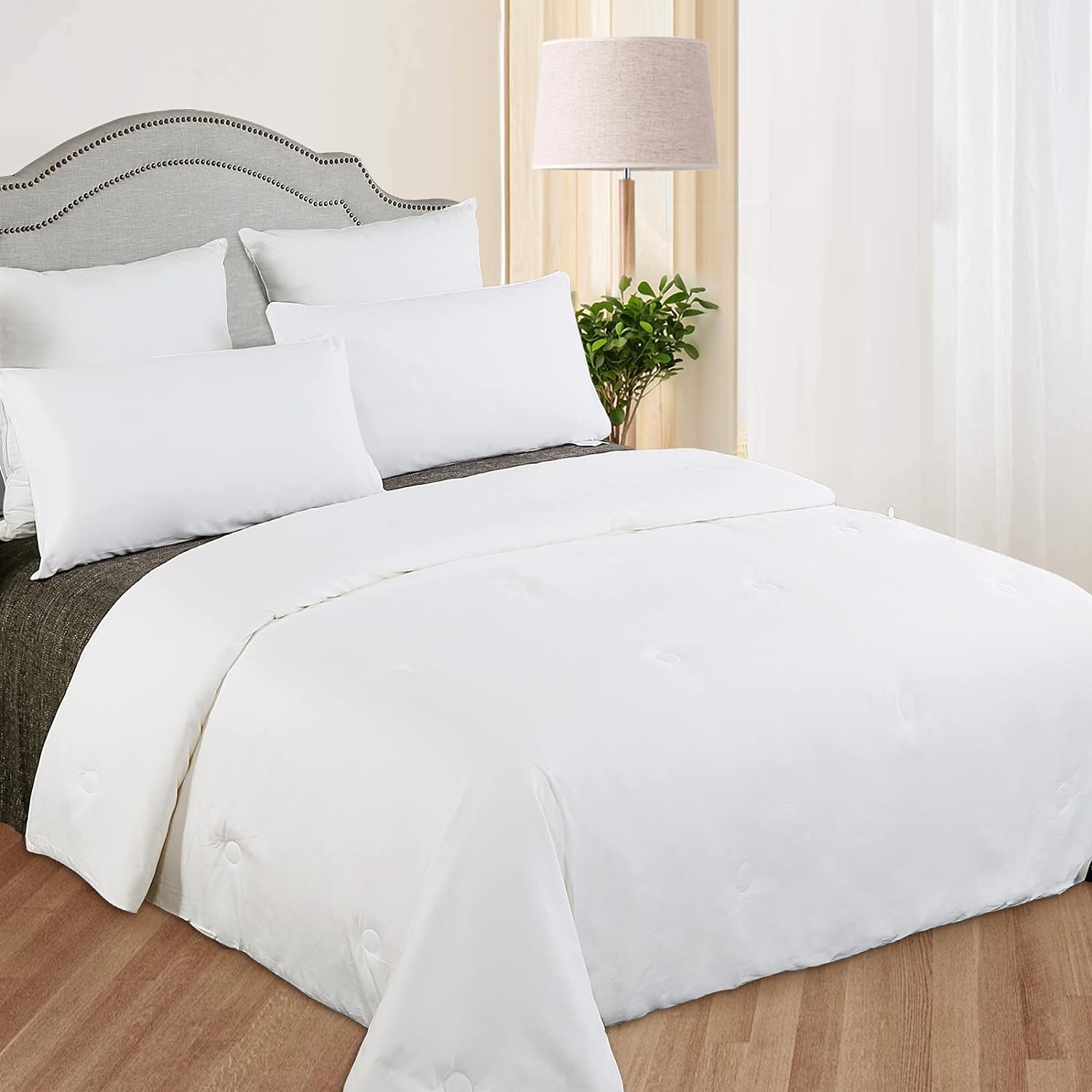 LilySilk All Season Silk Comforter/Duvet/Quilt, 100% Silk Floss