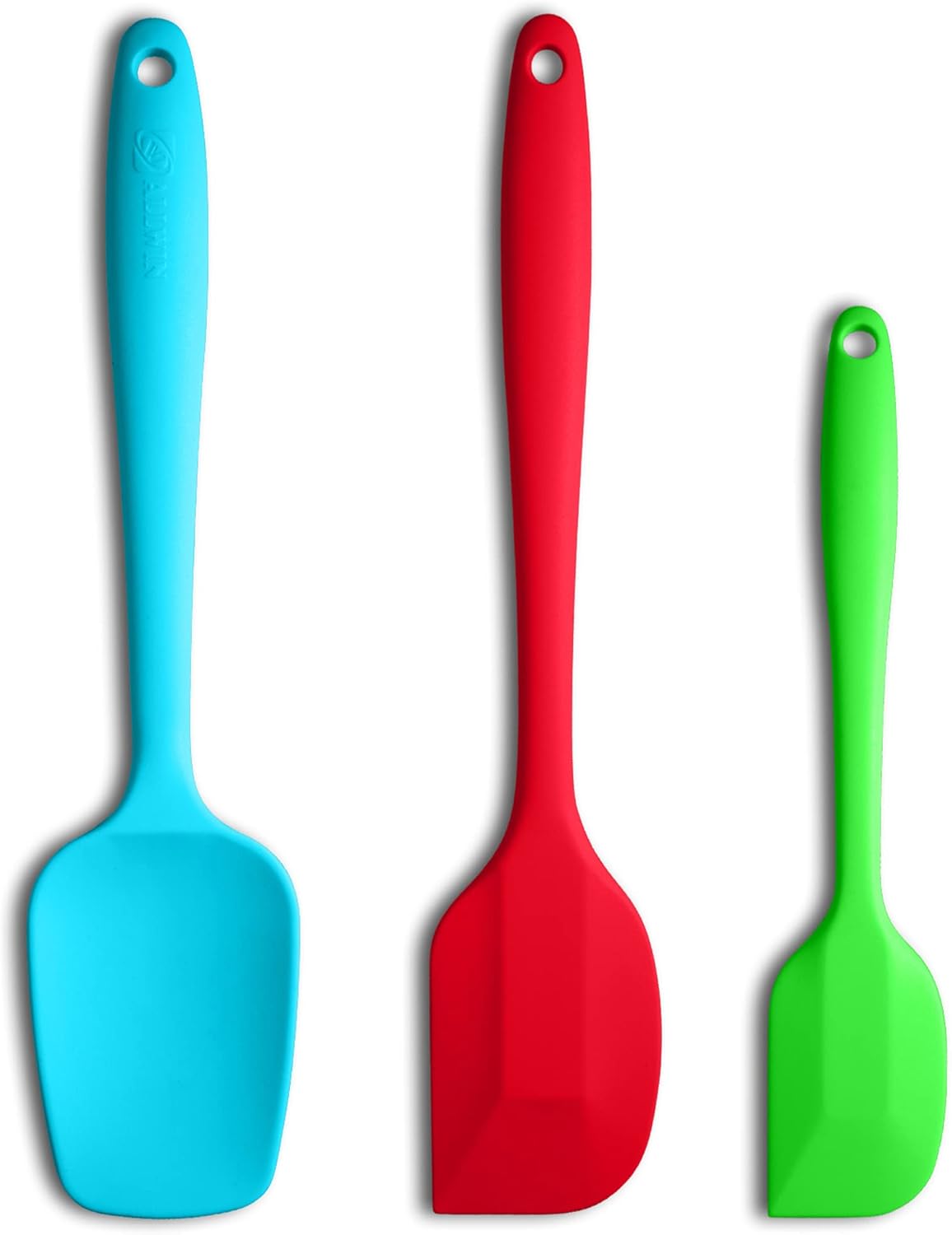 Silicone Spatula 3-Piece Set Heat Resistant 600F Non-Stick