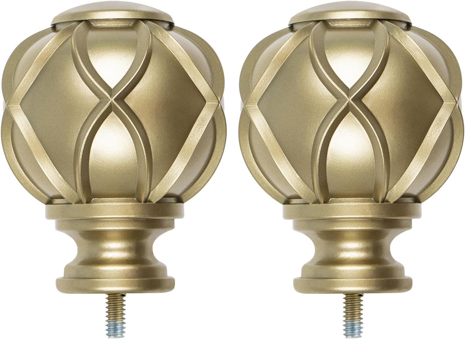 KAMANINA Replacement Finials for 1 Inch Curtain Rods,