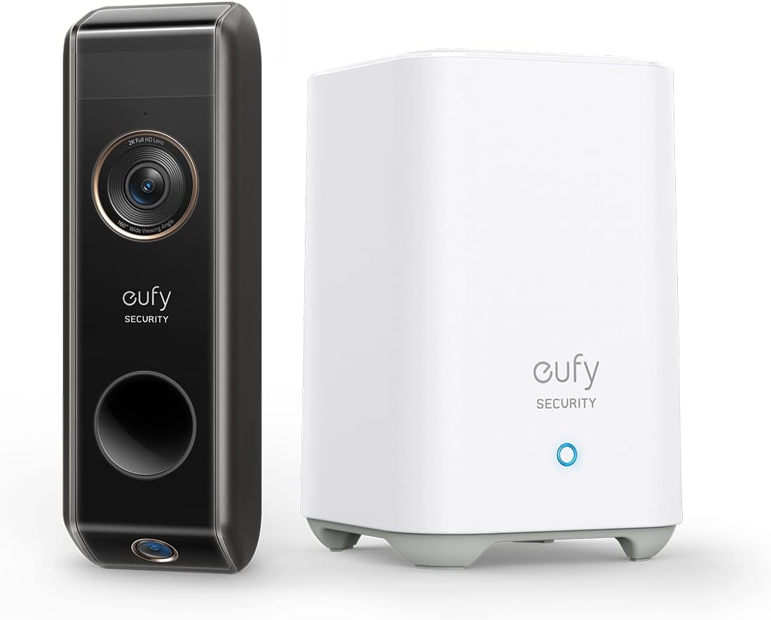 eufy Security Video Doorbell Dual Camera, 2K HD,