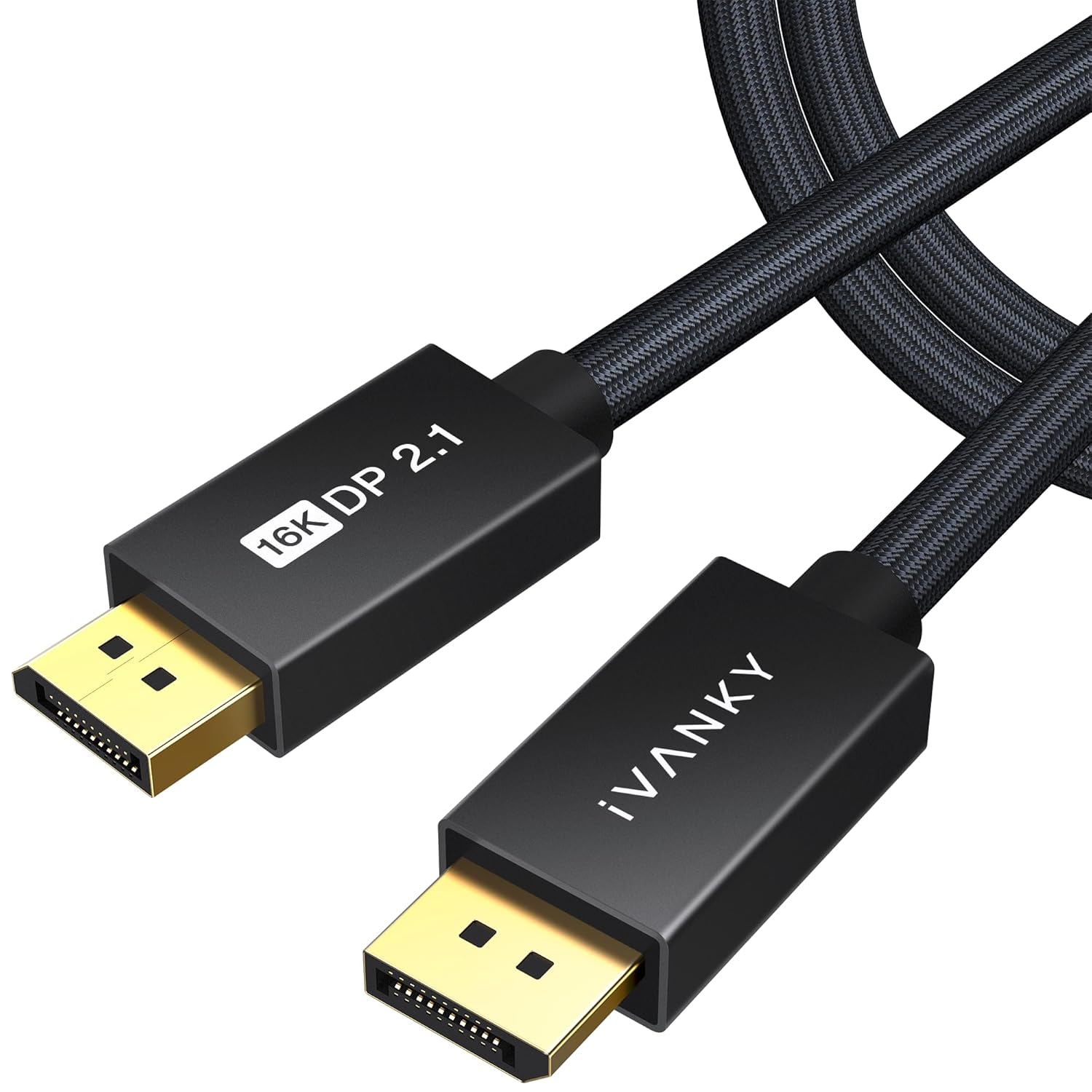 IVANKY 80Gbps 16K DisplayPort 2.1 Cable 15ft, DP