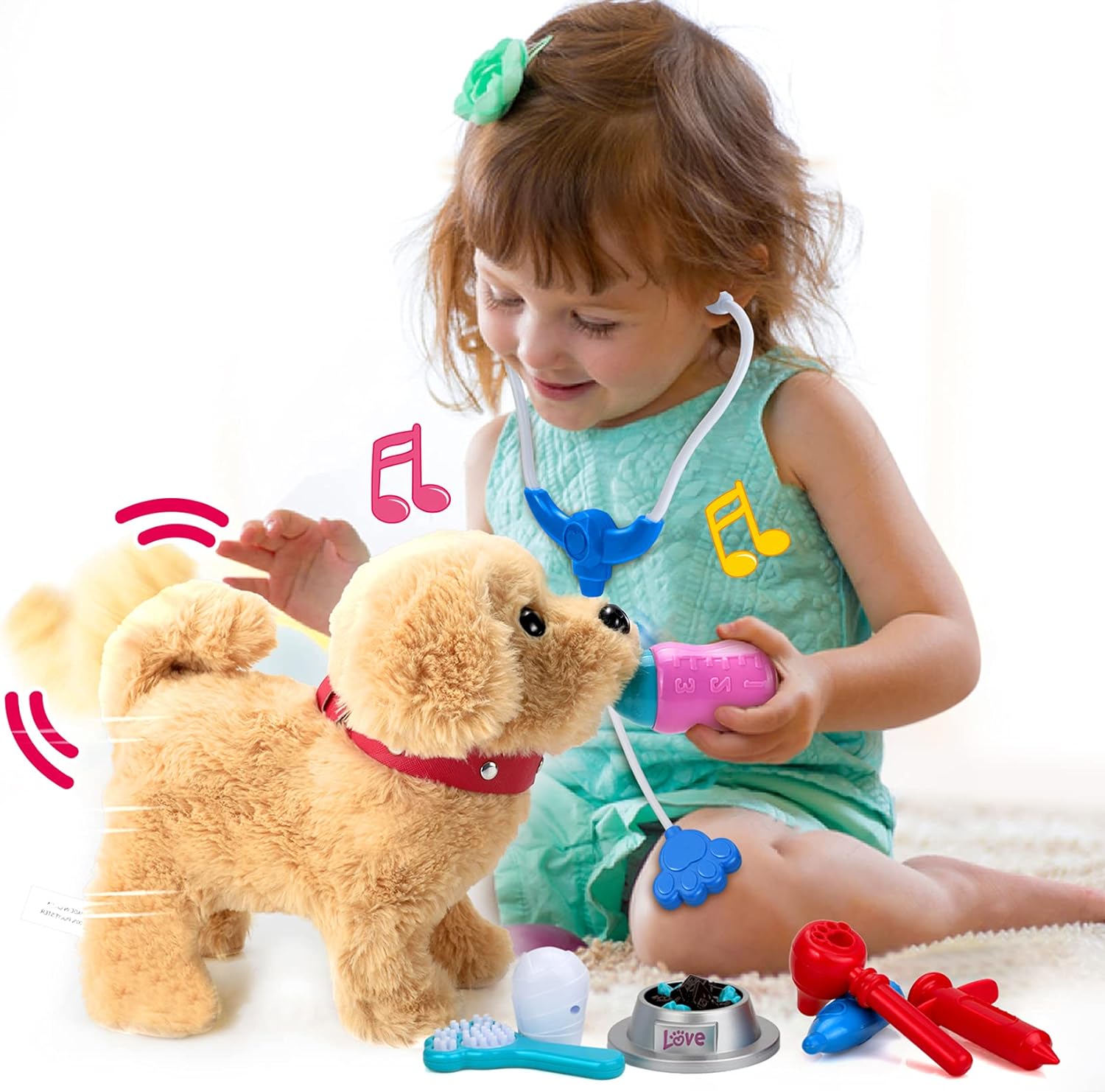 Koonie Realistic Robot Puppy - Interactive Walking &