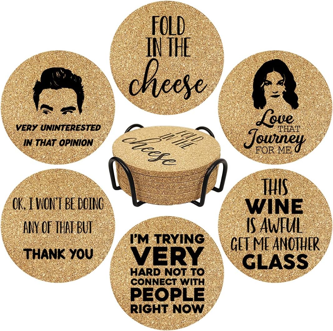 Funny Drink Coasters for SC Fans, 6 Pcs