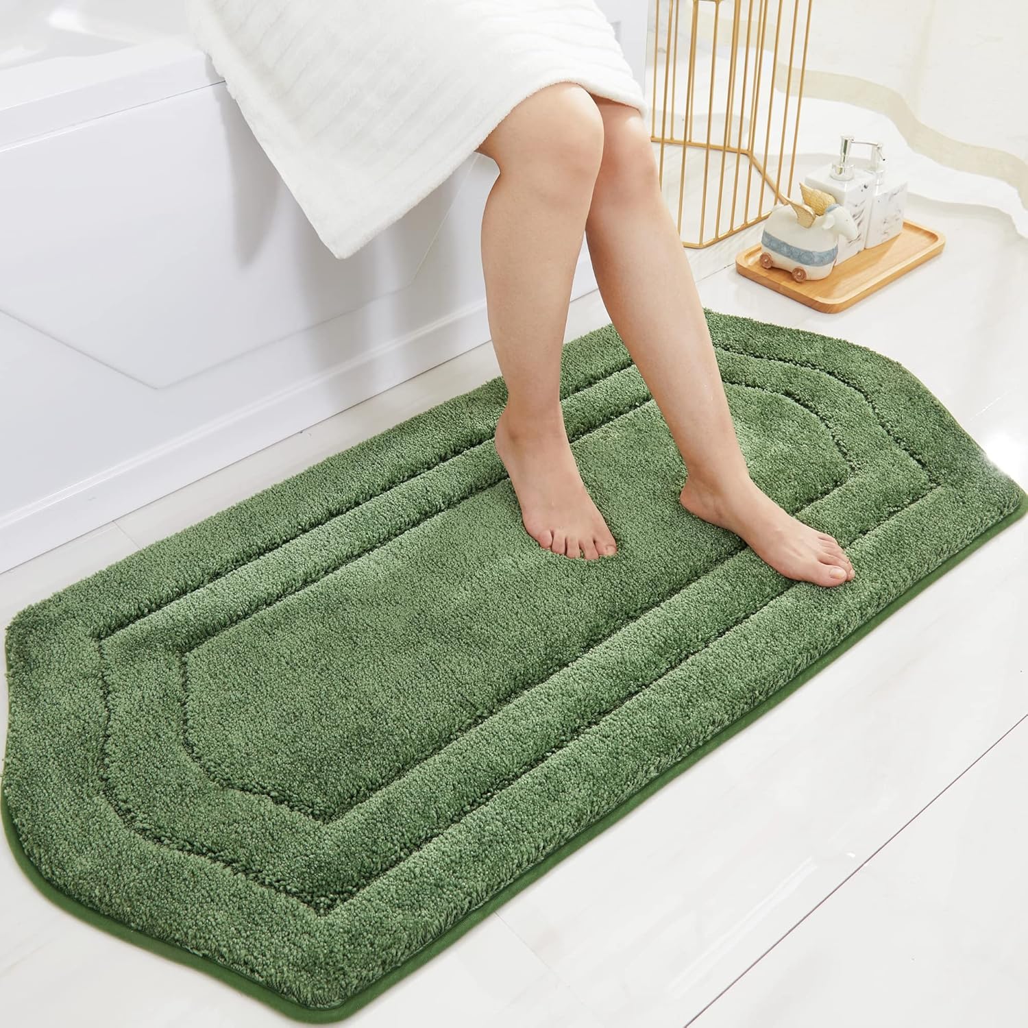 COSY HOMEER Extra Thick Bath Rug for Bathroom,