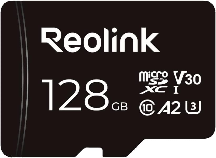 REOLINK 128GB microSDXC UHS-I Memory Card, U3, A2,