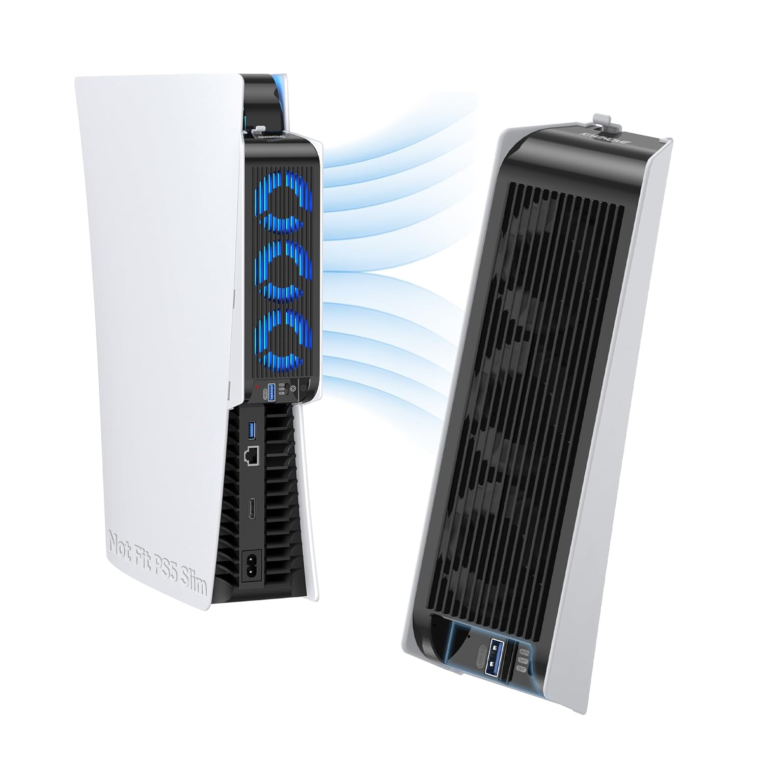 KIWIHOME Cooling Fan for PS5, Upgraded Quiet Cooler