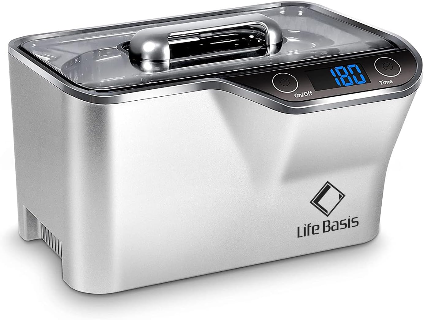 LifeBasis Ultrasonic Cleaner, Professional 45kHz Jewelry Cleaner 600ML