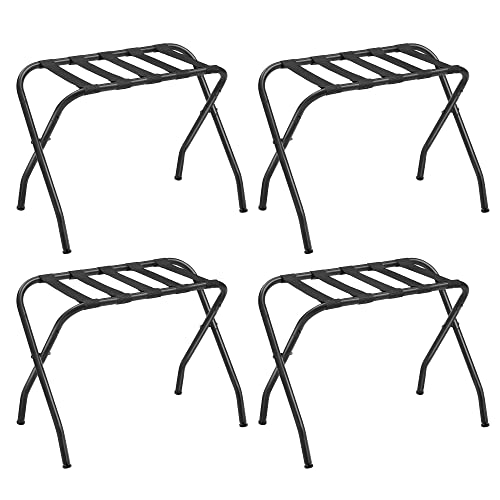 SONGMICS Steel Folding Luggage Rack, Pack of 4,