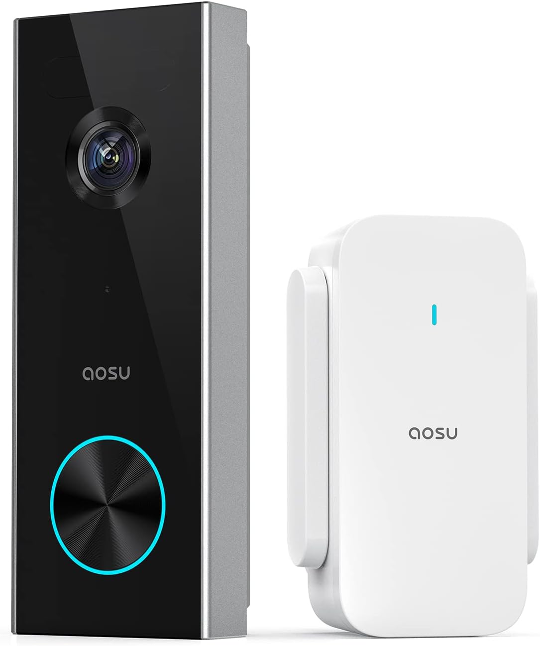 Wireless Doorbell Camera, Battery-Powered Video Doorbell with aosuBase