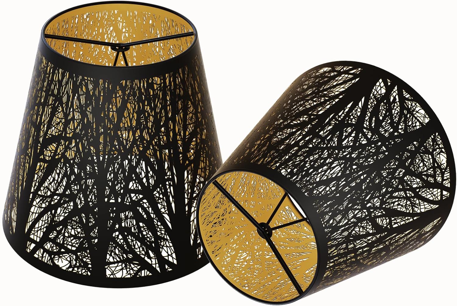 ALUCSET Chandelier Shades Set of 2, Small Clip-On