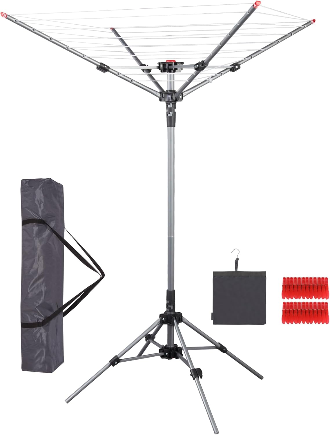 STORAGE MANIAC Portable Umbrella Clothes Drying Rack, 8