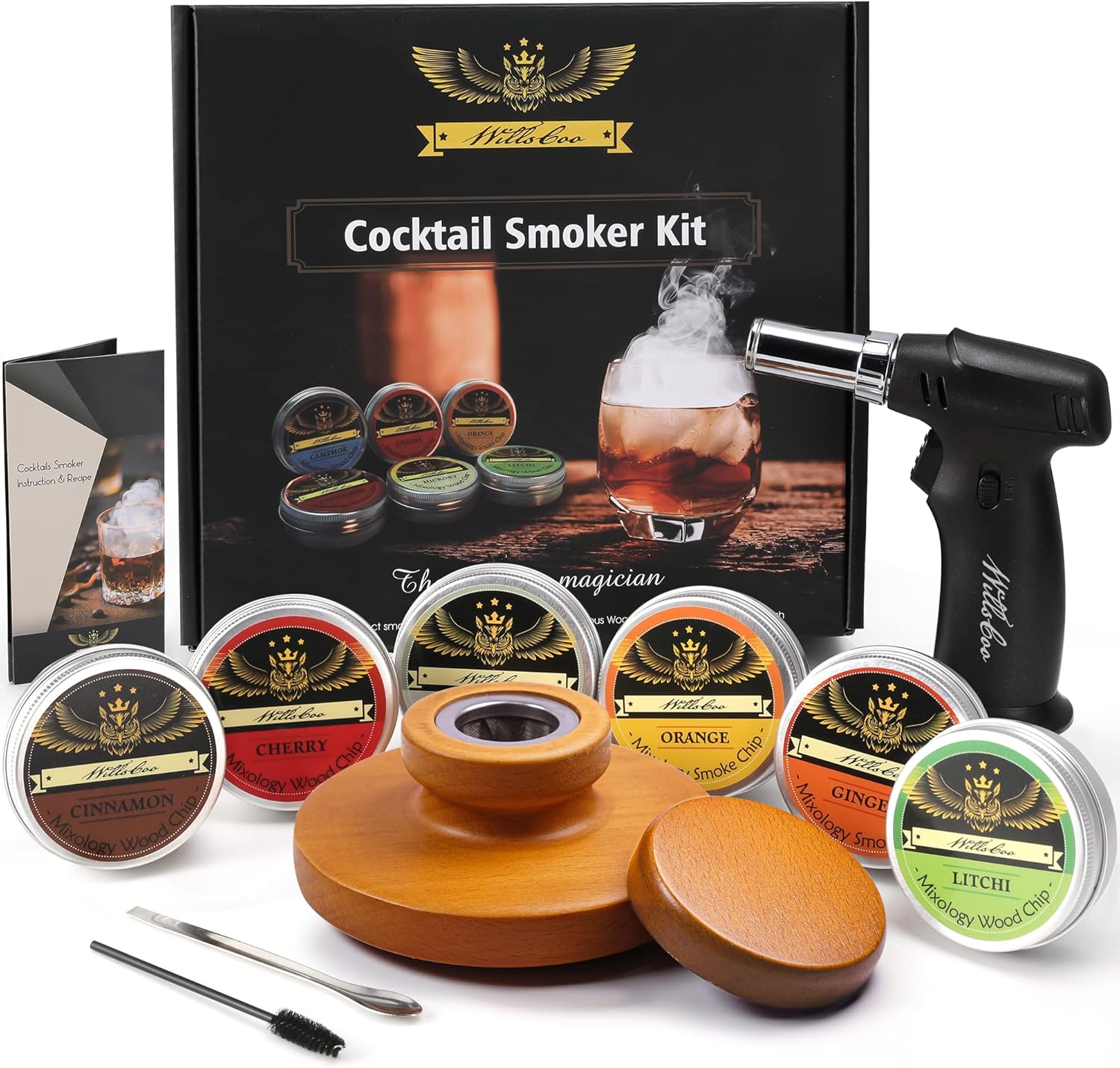Cocktail Smoker Kit - Handmade Old Fashioned Wood