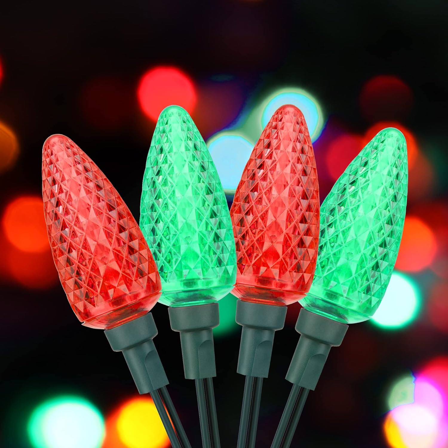 DEWENWILS C9 Christmas Lights Outdoor, 33.3ft 50 LED