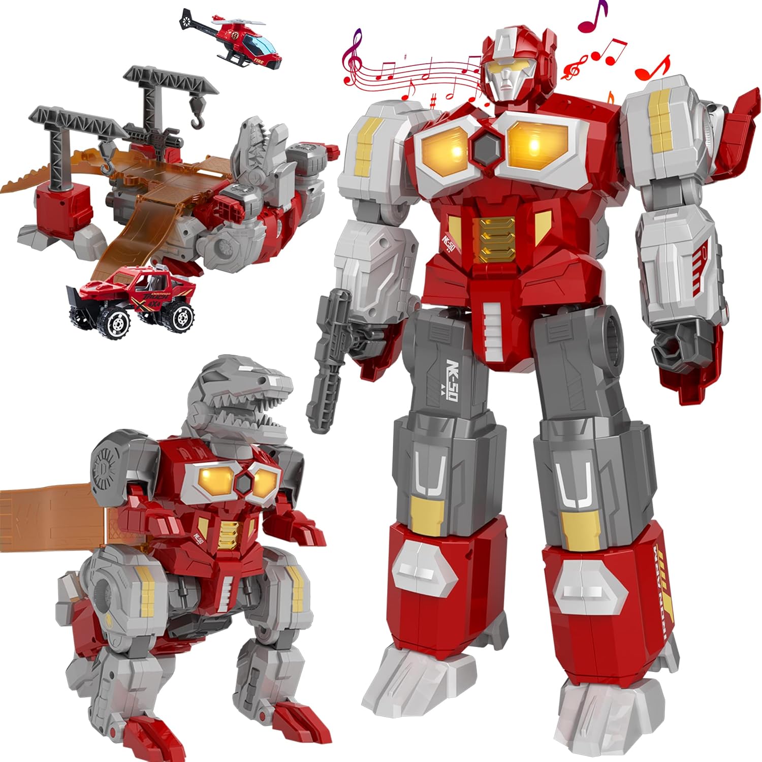 Transforming Toys - Dinosaur Robot Action Figures -