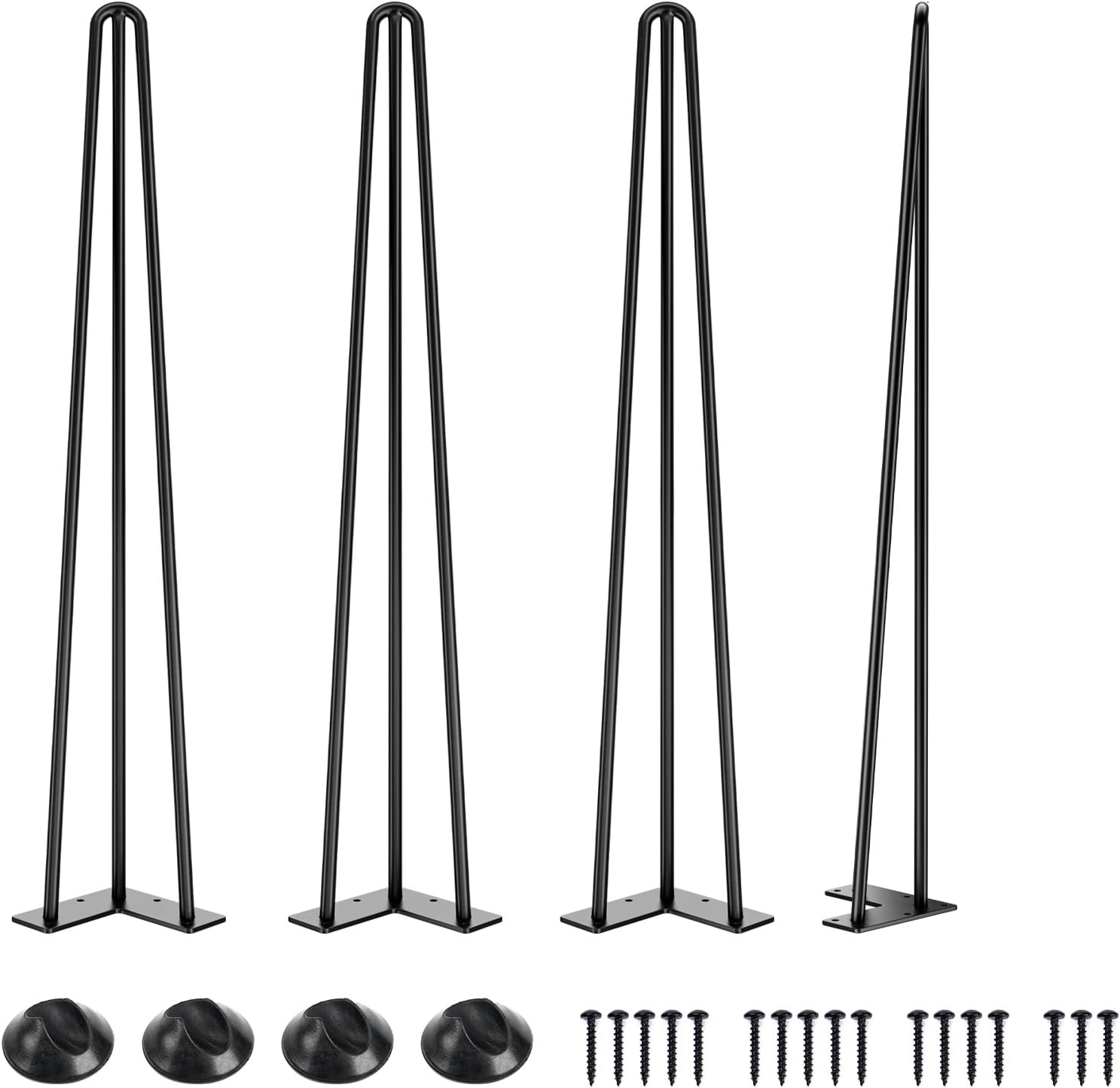SMARTSTANDARD Hairpin Table Legs 30 Inch, 1/2'' in