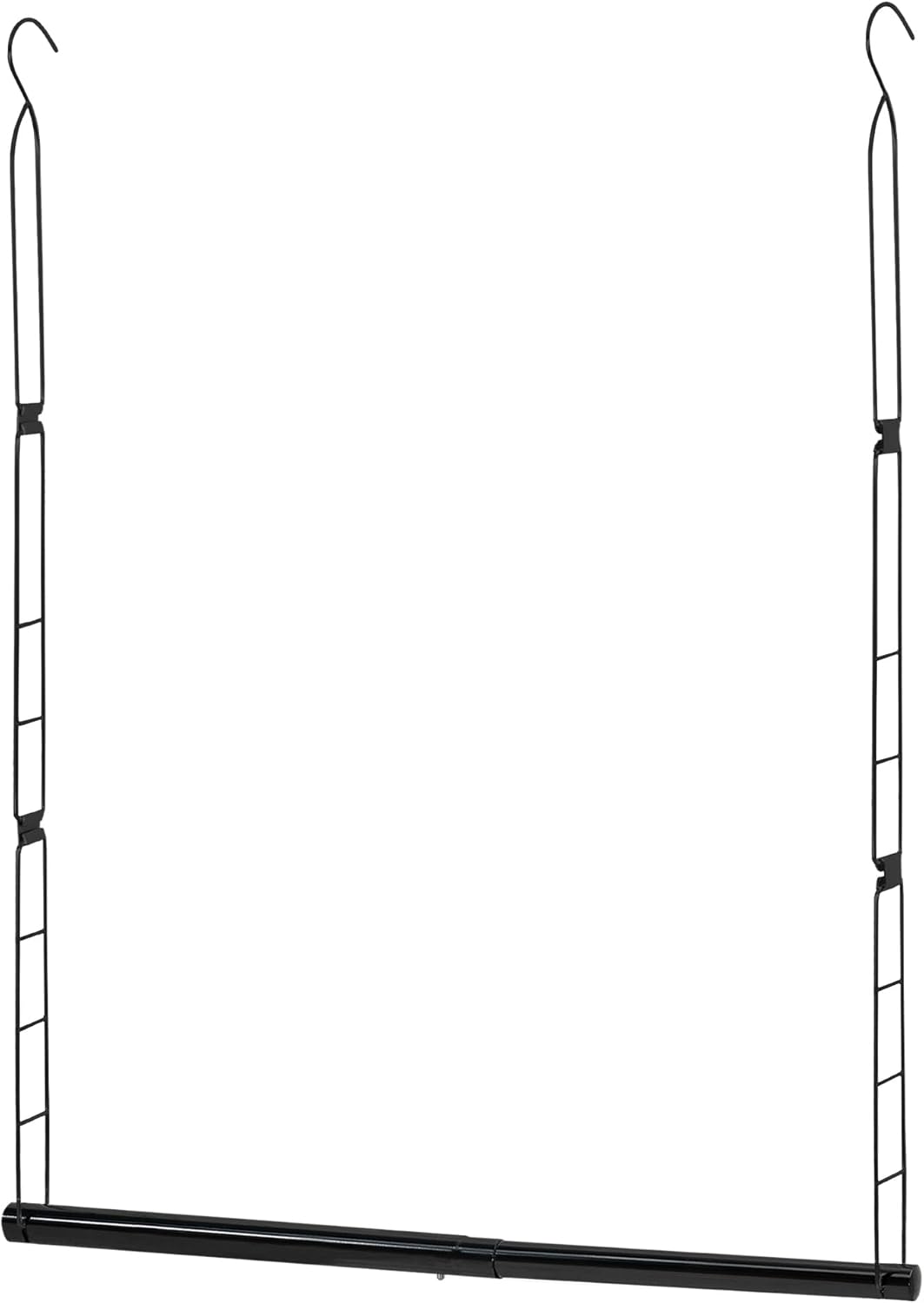 STORAGE MANIAC Hanging Closet Rod, Adjustable Width &