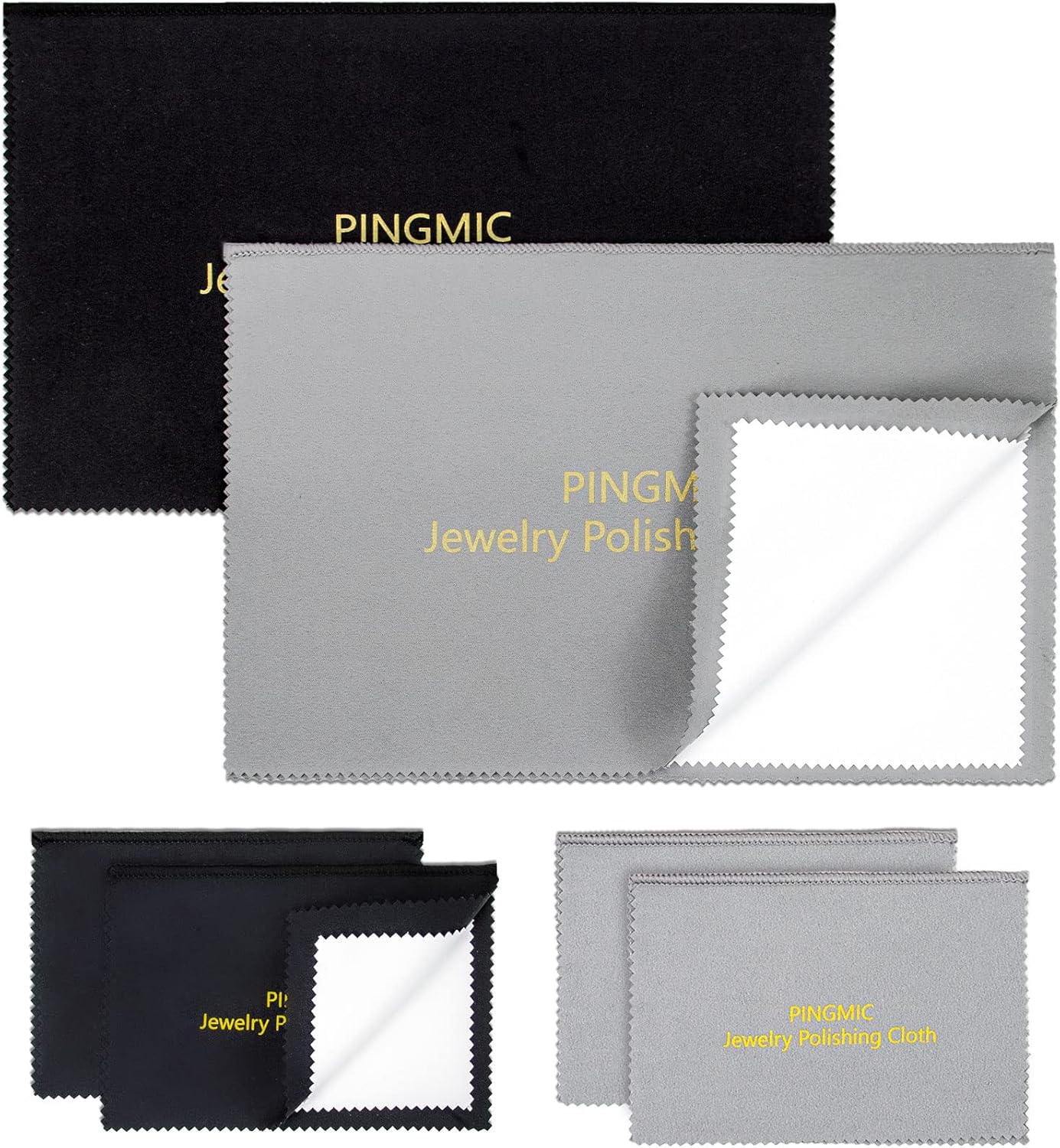 6 Jewelry Cleaning Cloth, Professional Silver Polishing Cloth