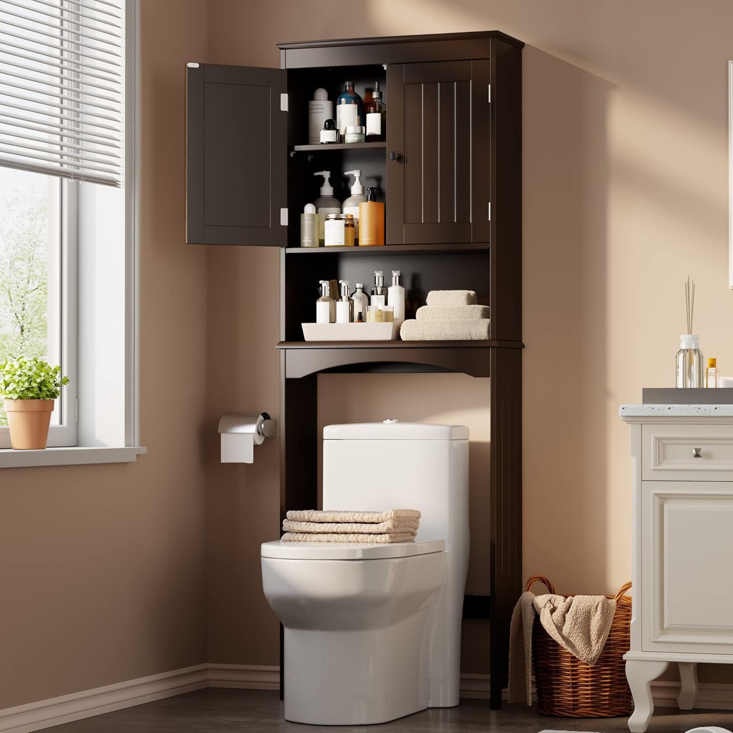 Gizoon Over the Toilet Storage Cabinet with Adjustable