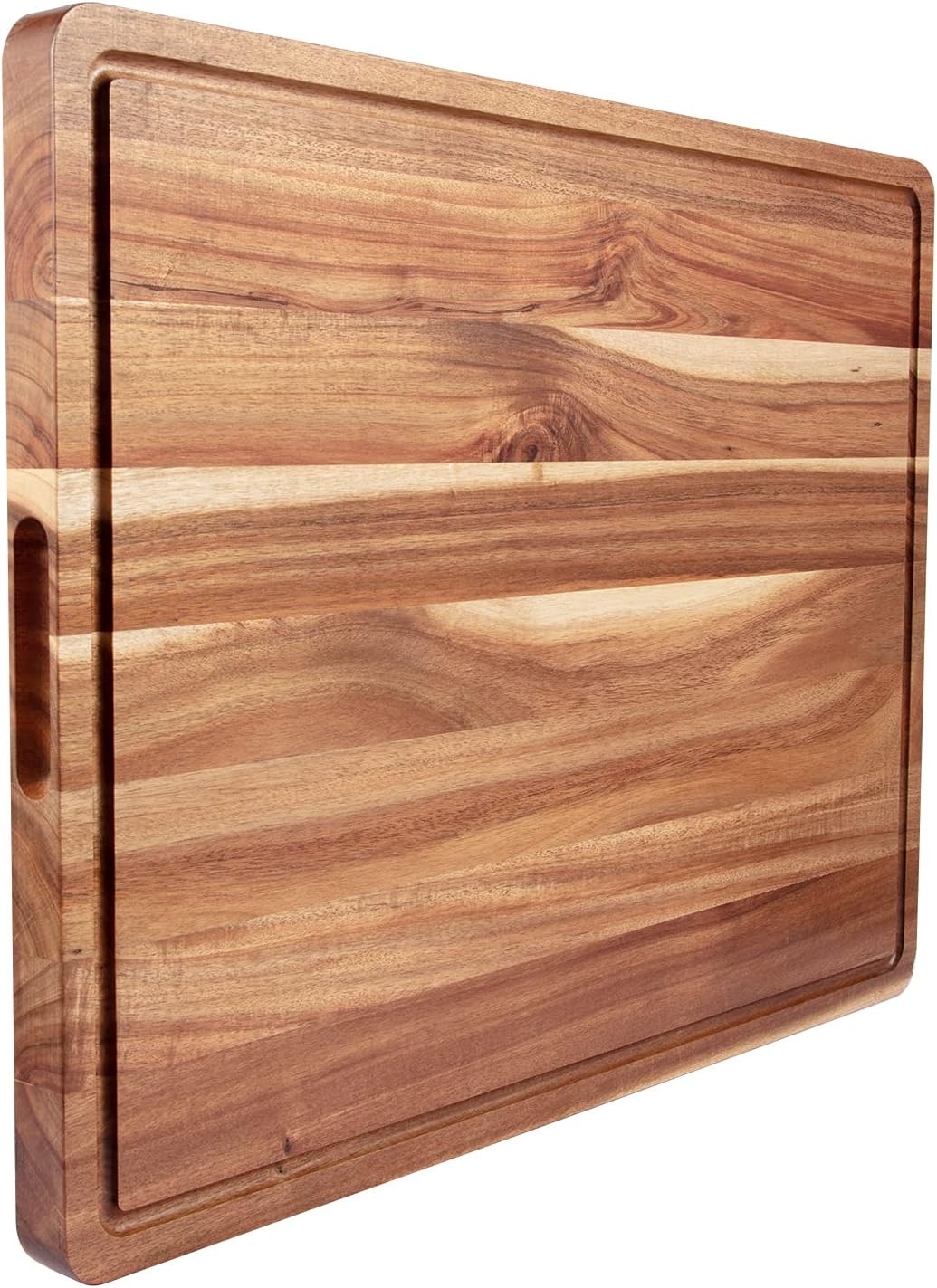 Large Acacia Wood Cutting Board for Kitchen, 24