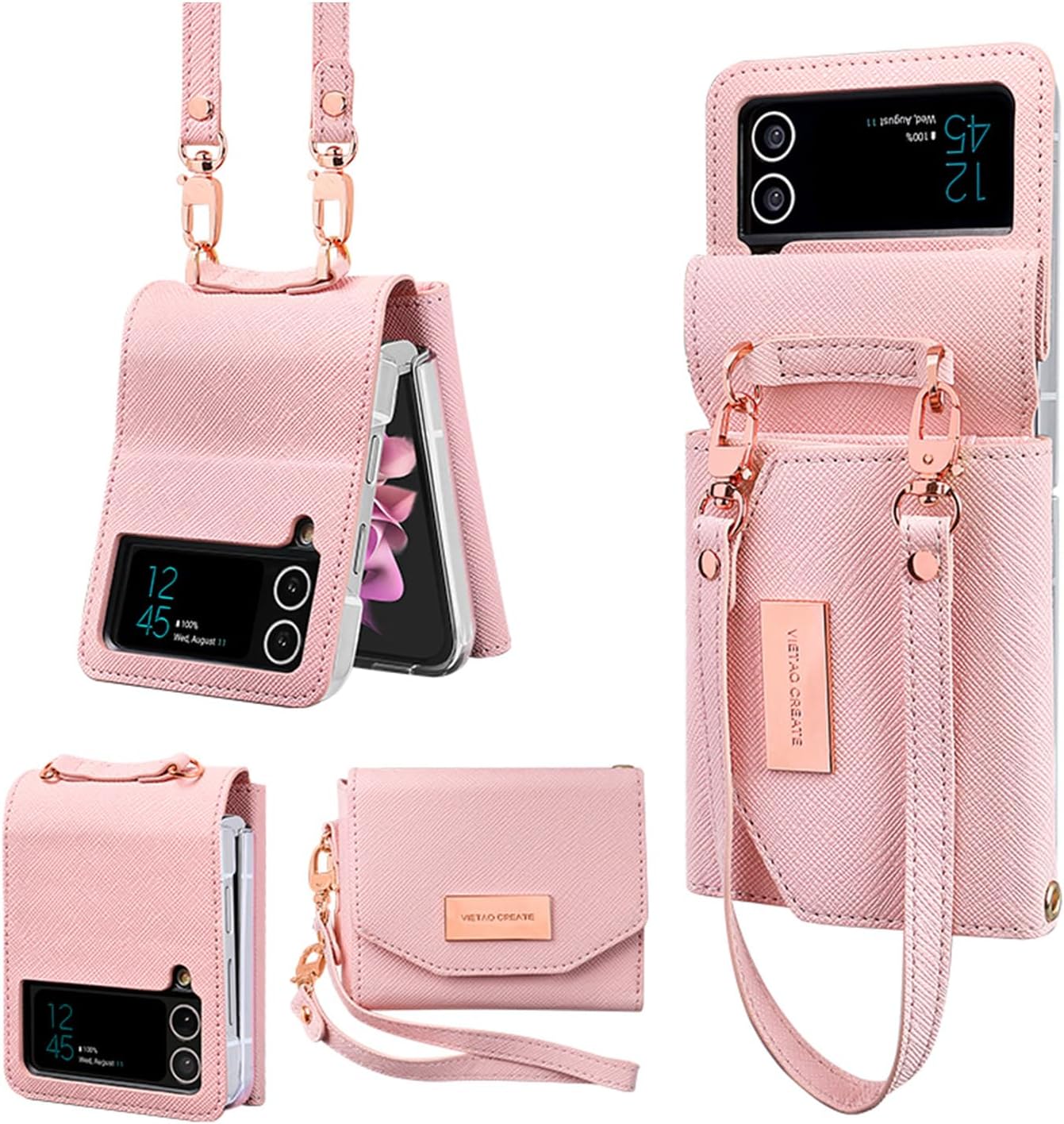 XIMAND for Samsung Galaxy Z Flip 4 Wallet