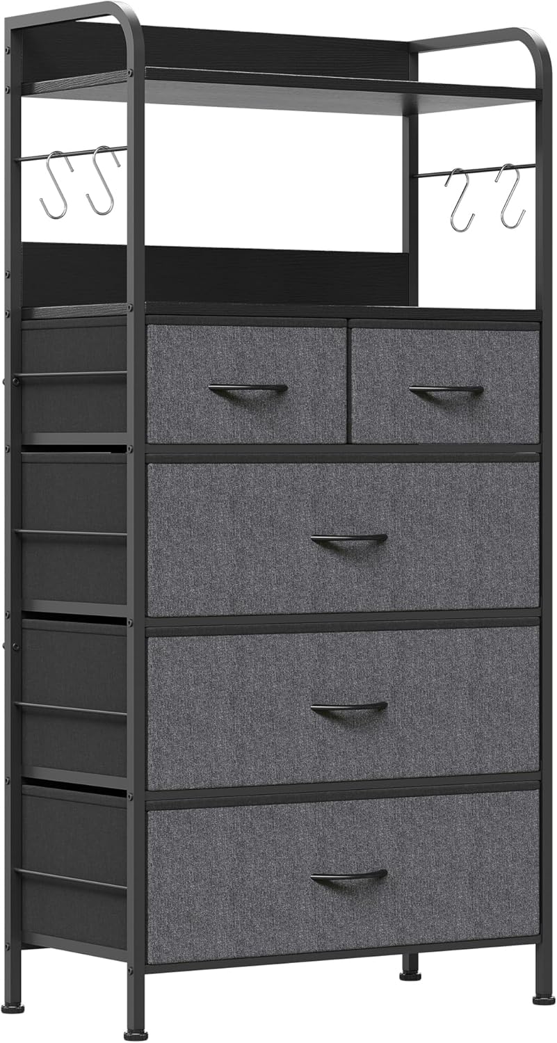 Dresser for Bedroom with 5 Drawers, Dressers &