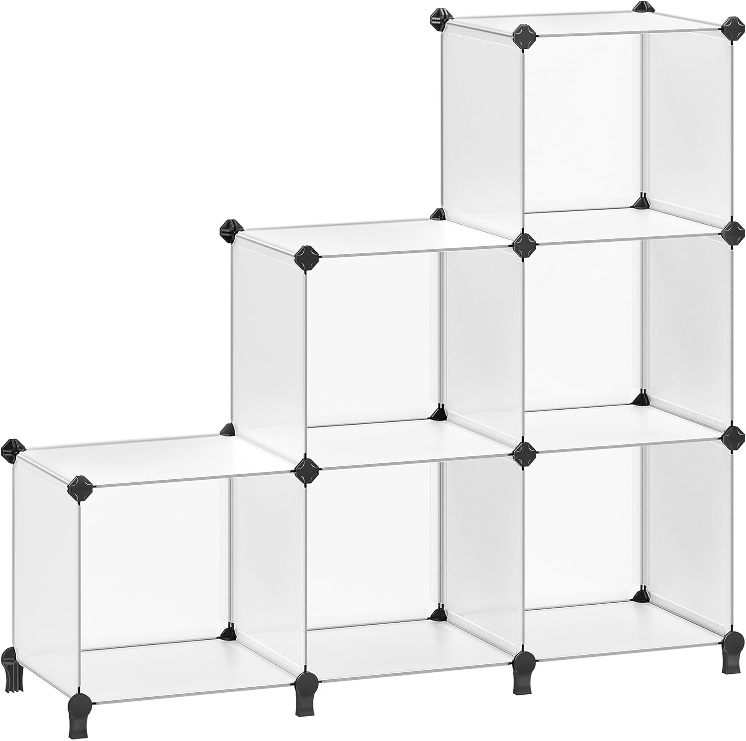 SONGMICS 6 Cube Storage Organizer, Modular Bookshelf, DIY