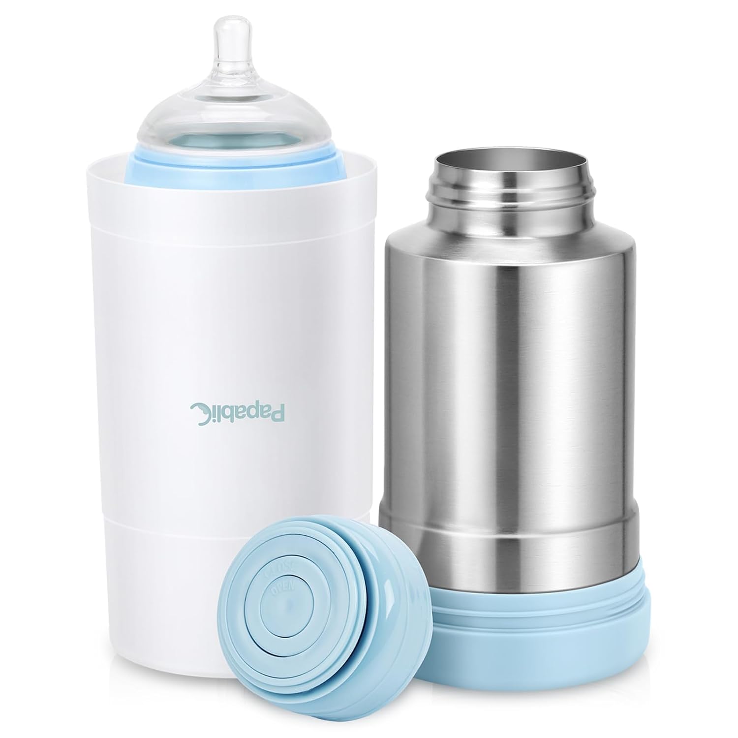 Papablic Portable Travel Baby Bottle Warmer Plus, 18