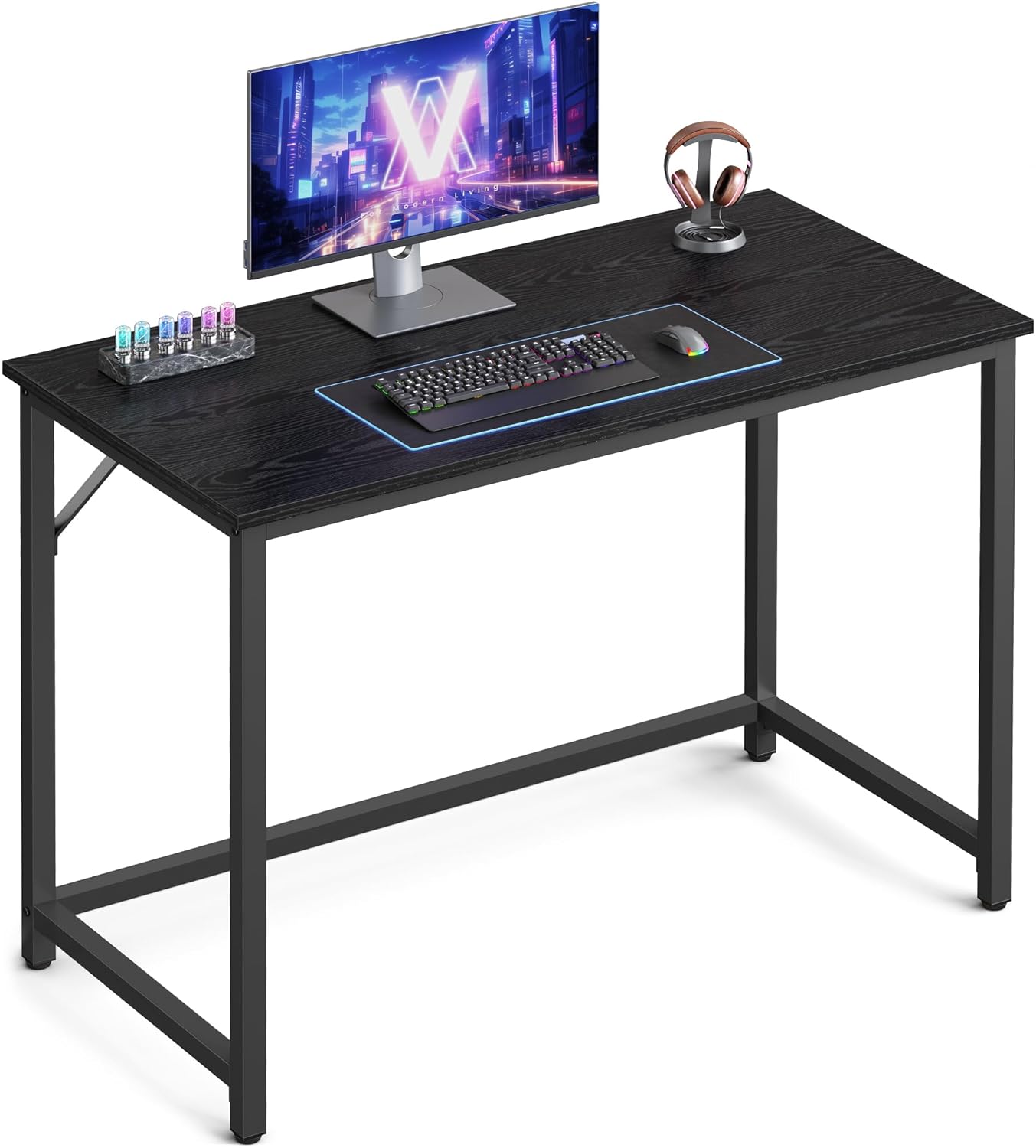 VASAGLE Computer Desk, Office Work Desk, 39.4 x