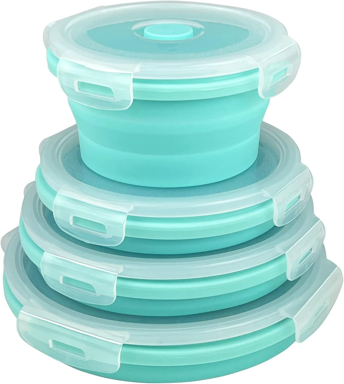 Guyuyii Collapsible Bowl Set - 4 Pack Silicone