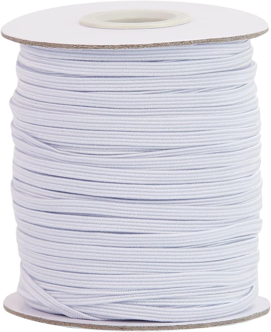 Flat Elastic Band for Sewing, 1/8 inch 50