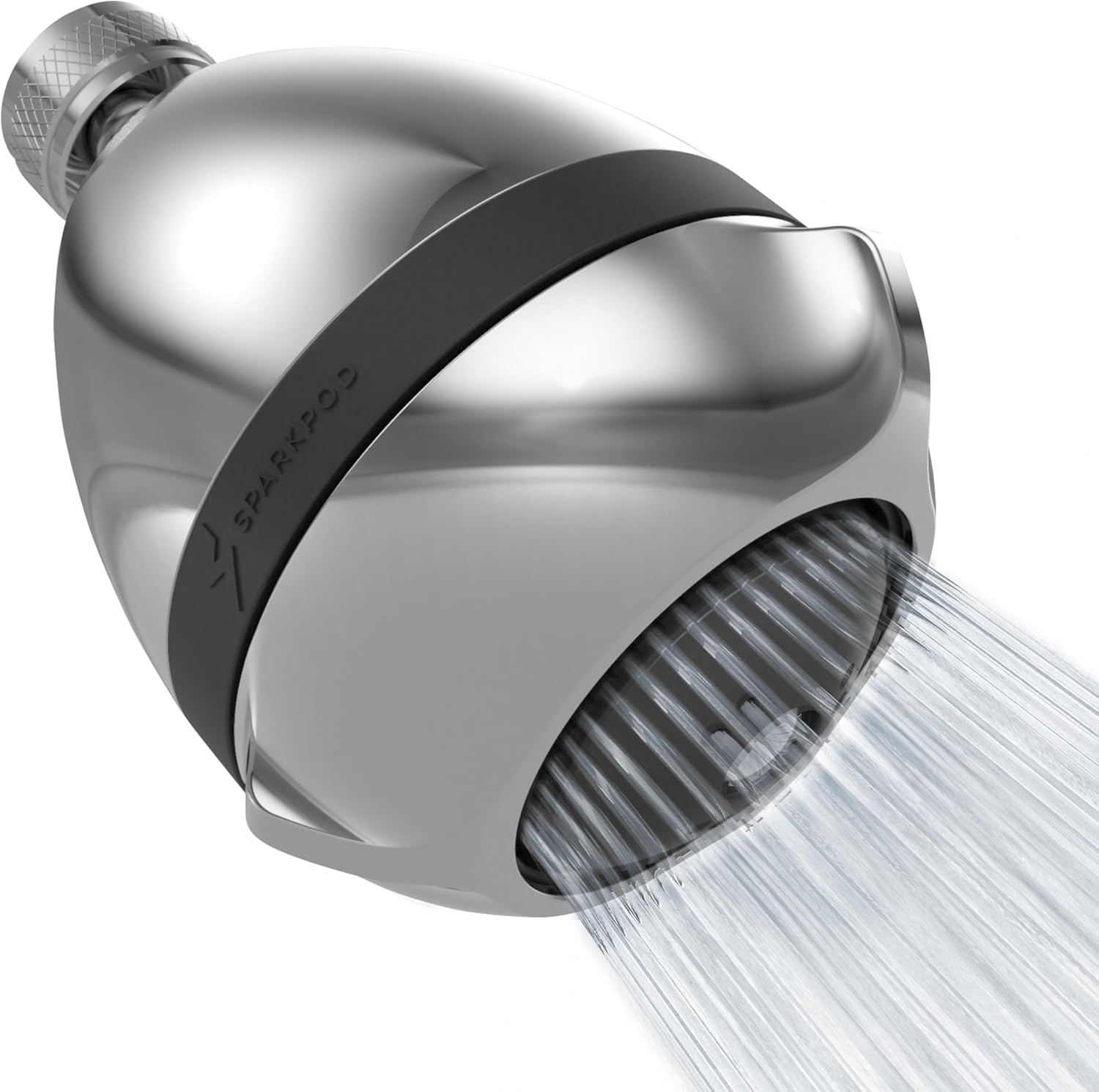 SparkPod High Pressure Shower Head - 3-Inch Pressure-Boosting