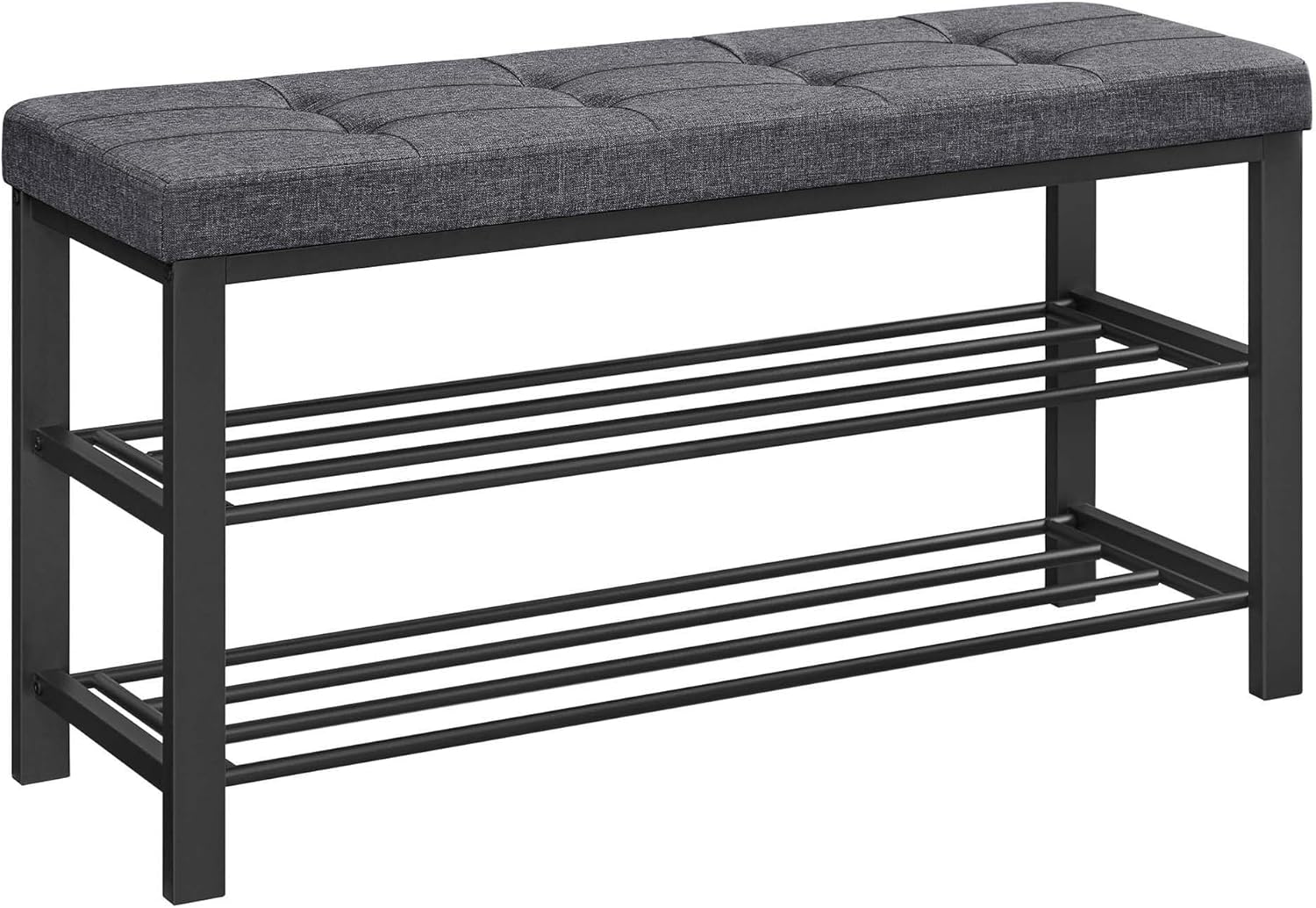 SONGMICS Shoe Storage Bench, Entryway Bench with Cushion