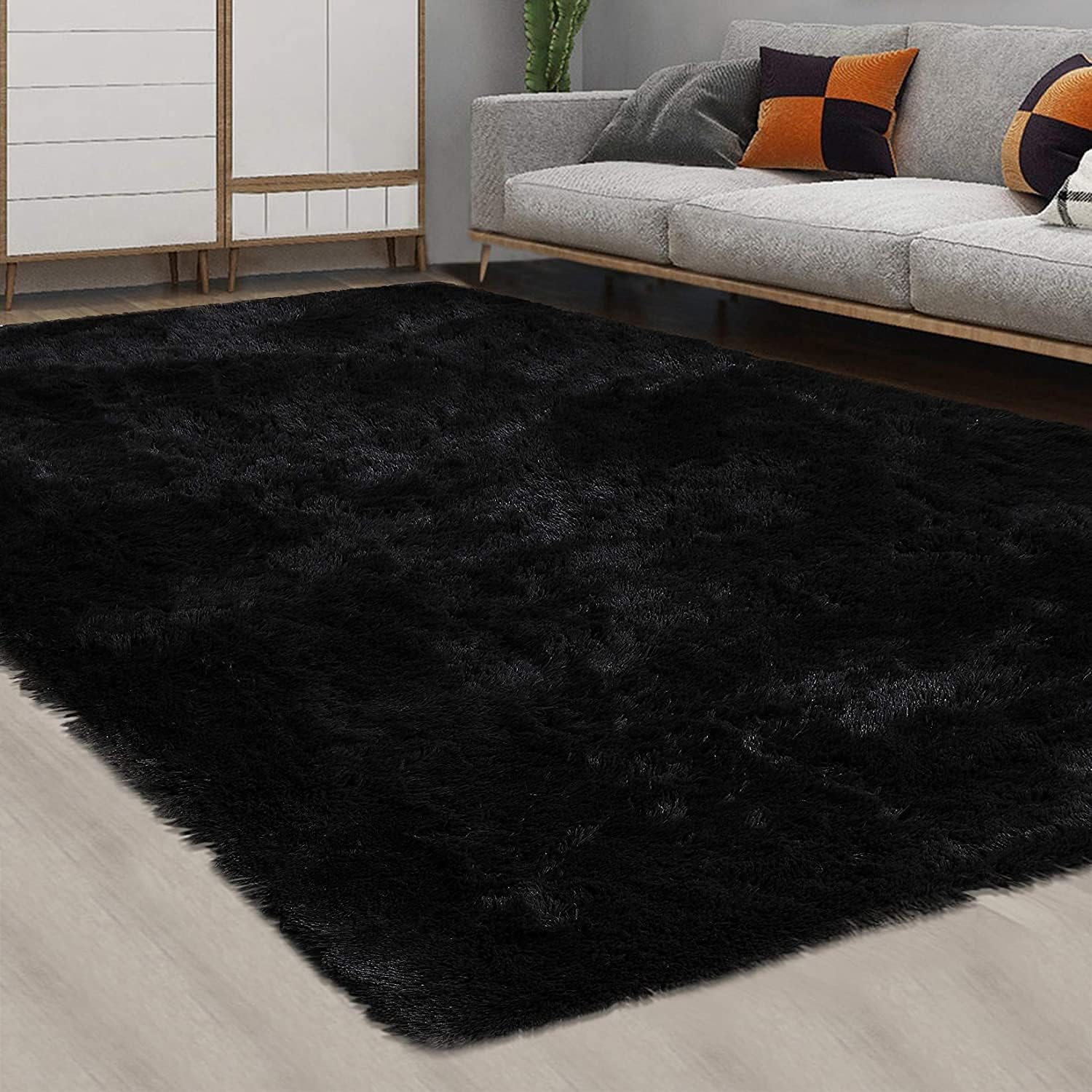 CAROMIO Fluffy Shag Rug, 9' x 12', Extra