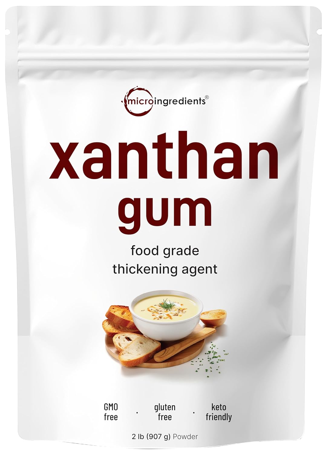 Micro Ingredients Xanthan Gum Powder 2lb (32oz) Premium