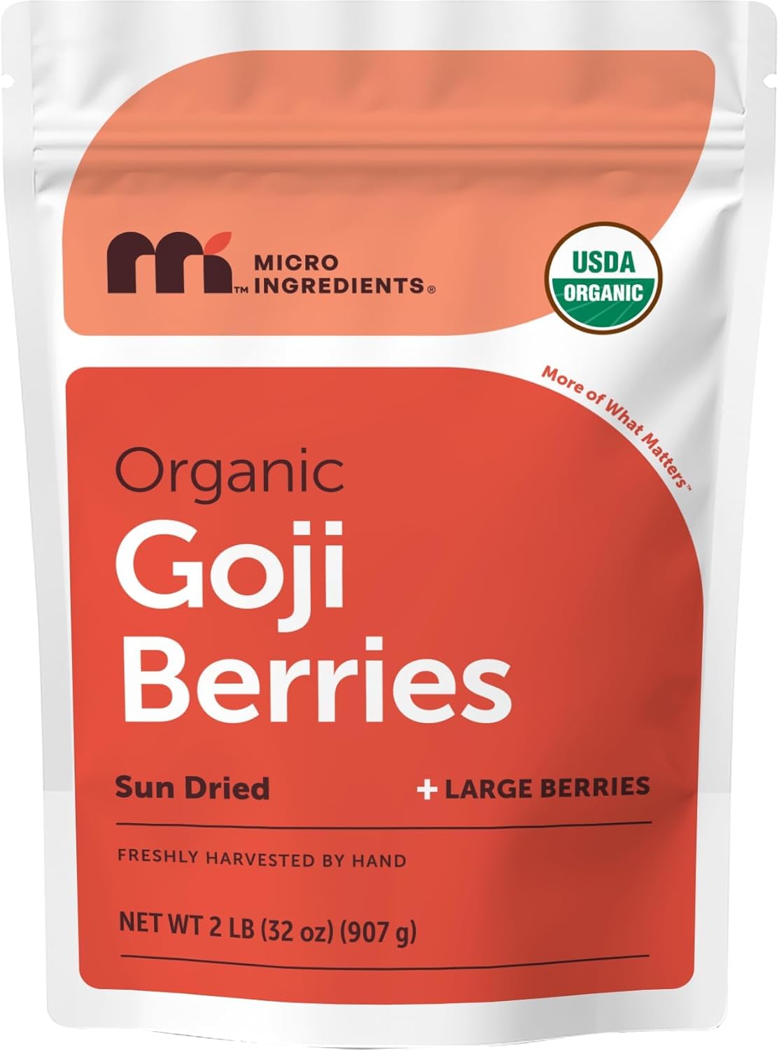 Micro Ingredients Organic Goji Berries 2lbs (32oz) |