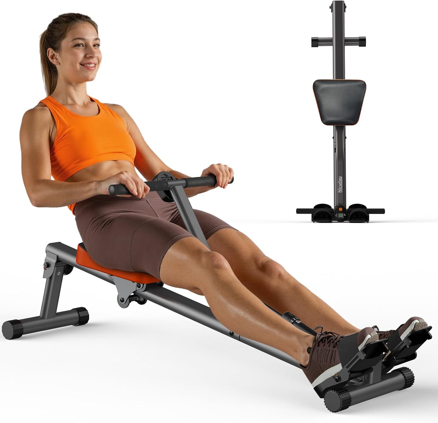 Niceday Rowing Machine, Hydraulic Rower with 16 Resistance