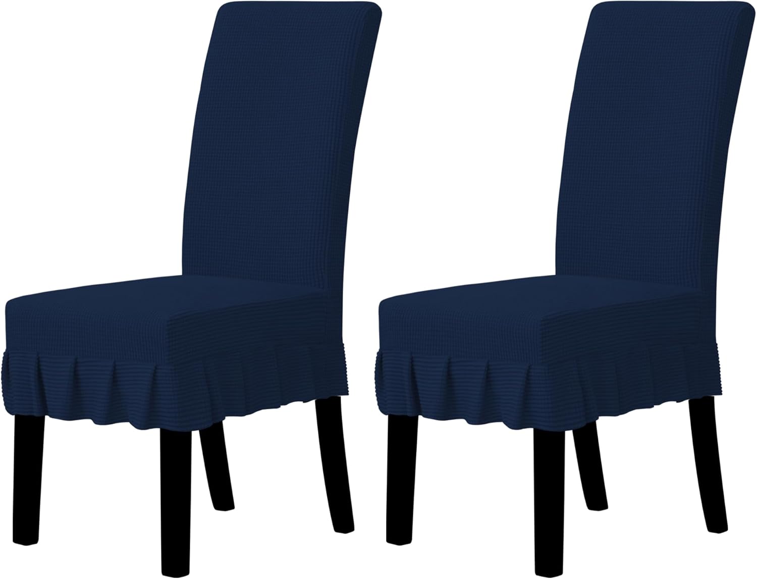 Easy-Going Dining Chair Covers with Skirt, Stretch Parsons