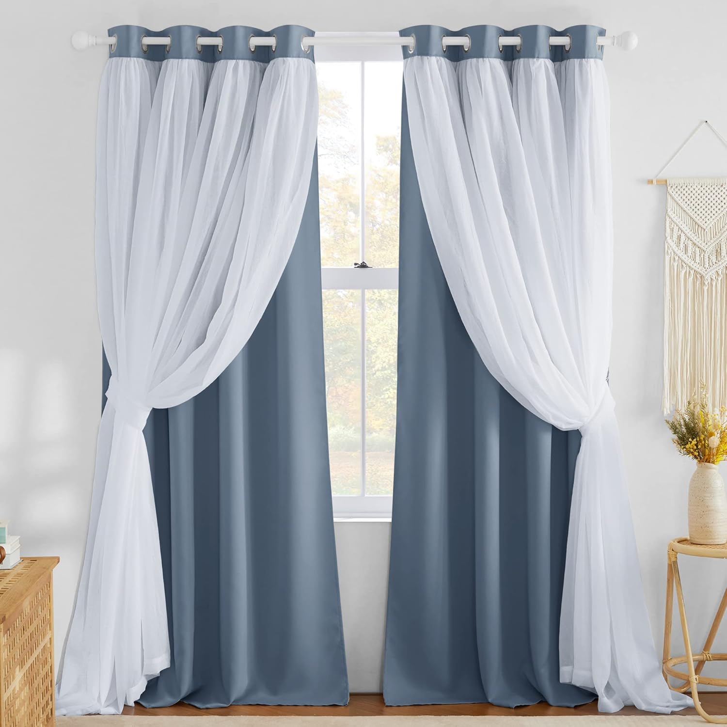 NICETOWN Bedroom Curtains for Kids, Room Darkening Thermal