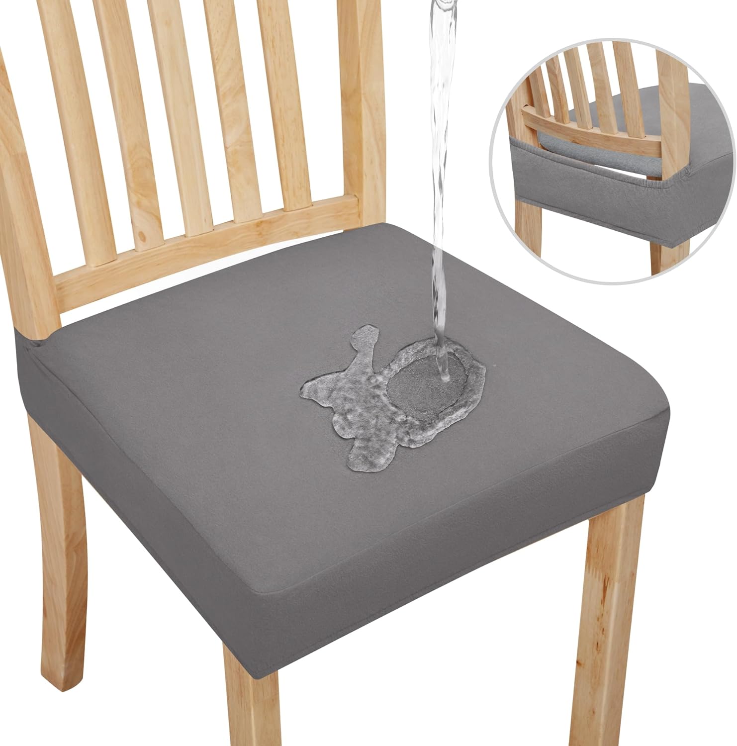 Easy-Going 100% Waterproof Dining Chair Seat Covers Set
