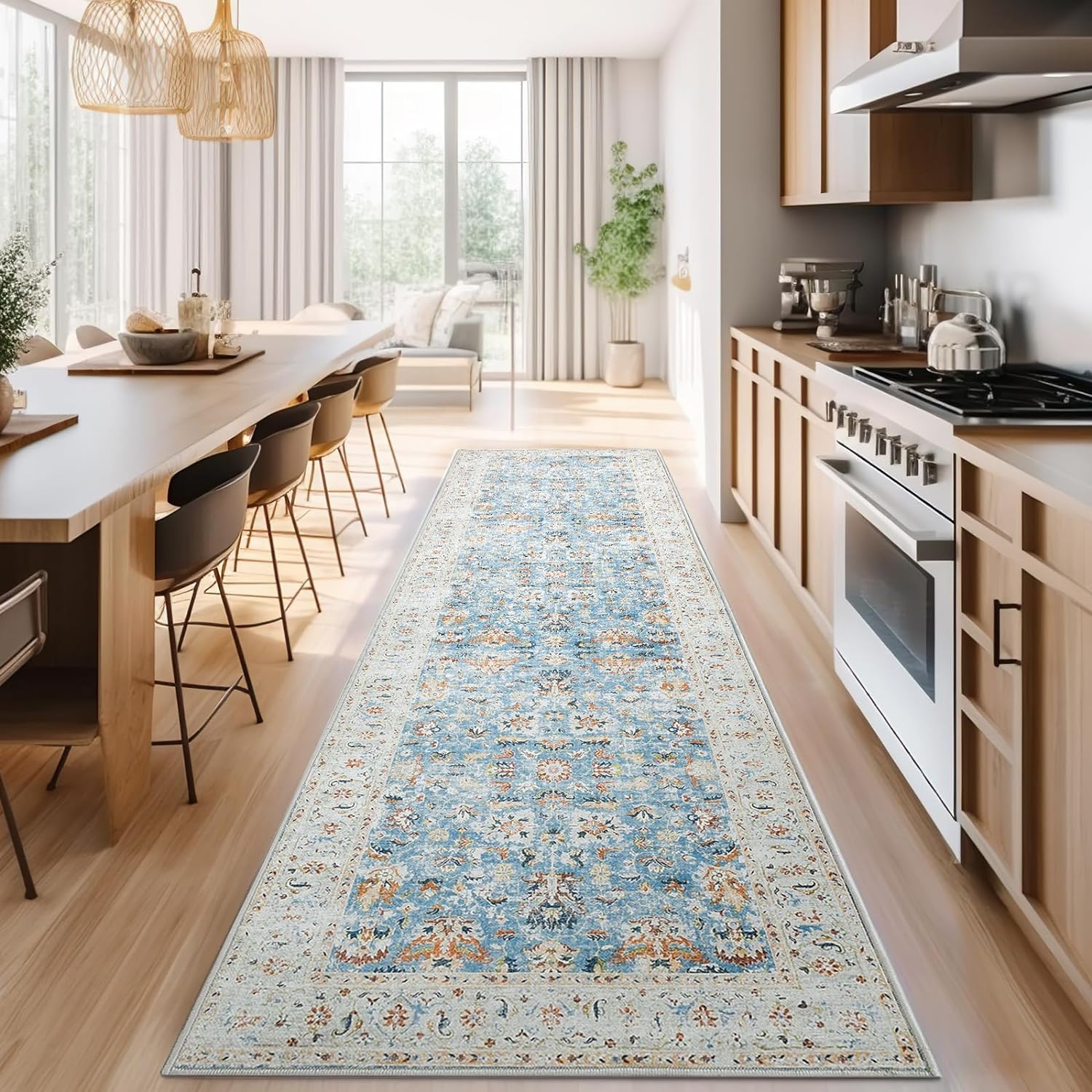 jinchan Hallway Runner Rug 3x10 - Vintage Kitchen