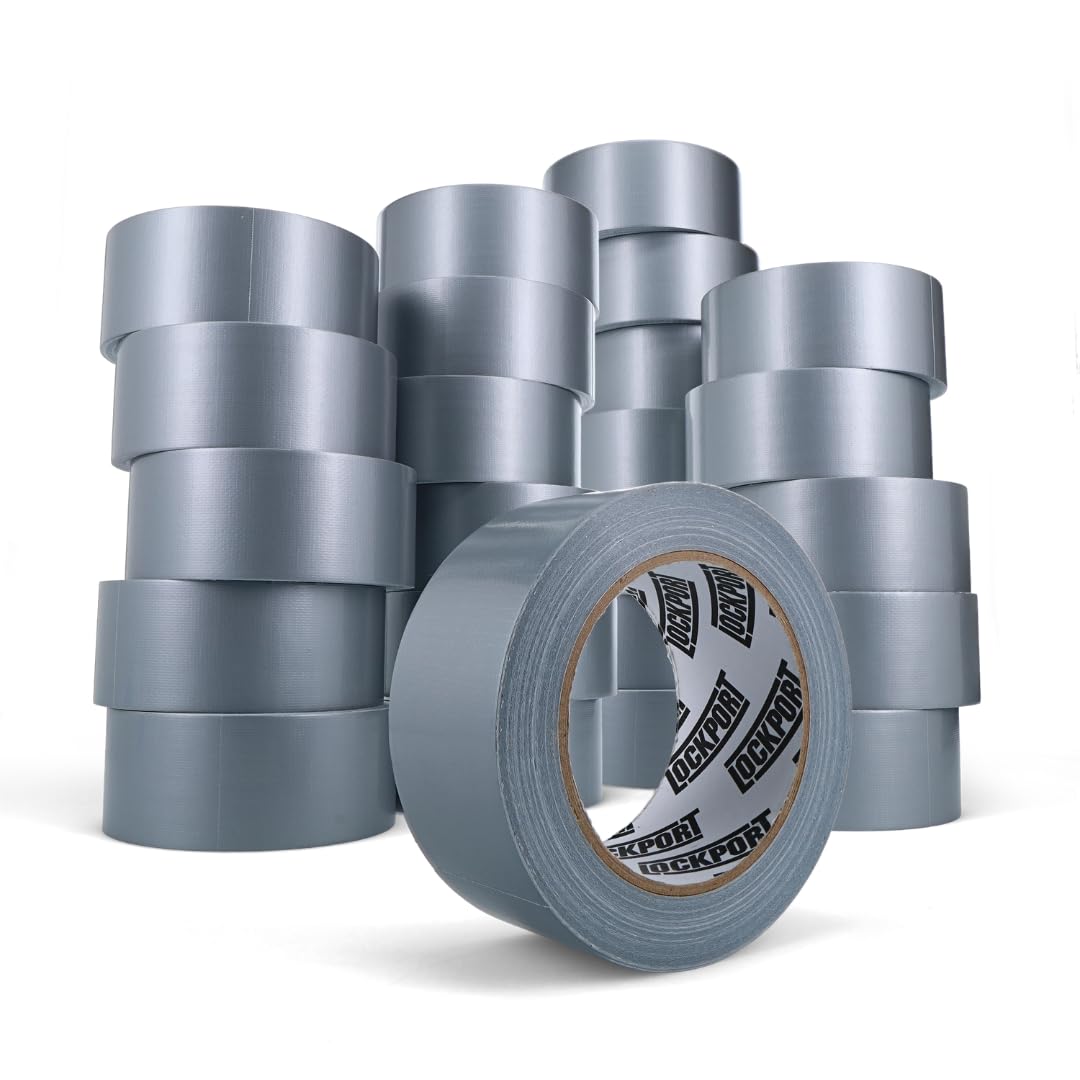 Lockport Bulk Silver Duct Tape - 24 Roll