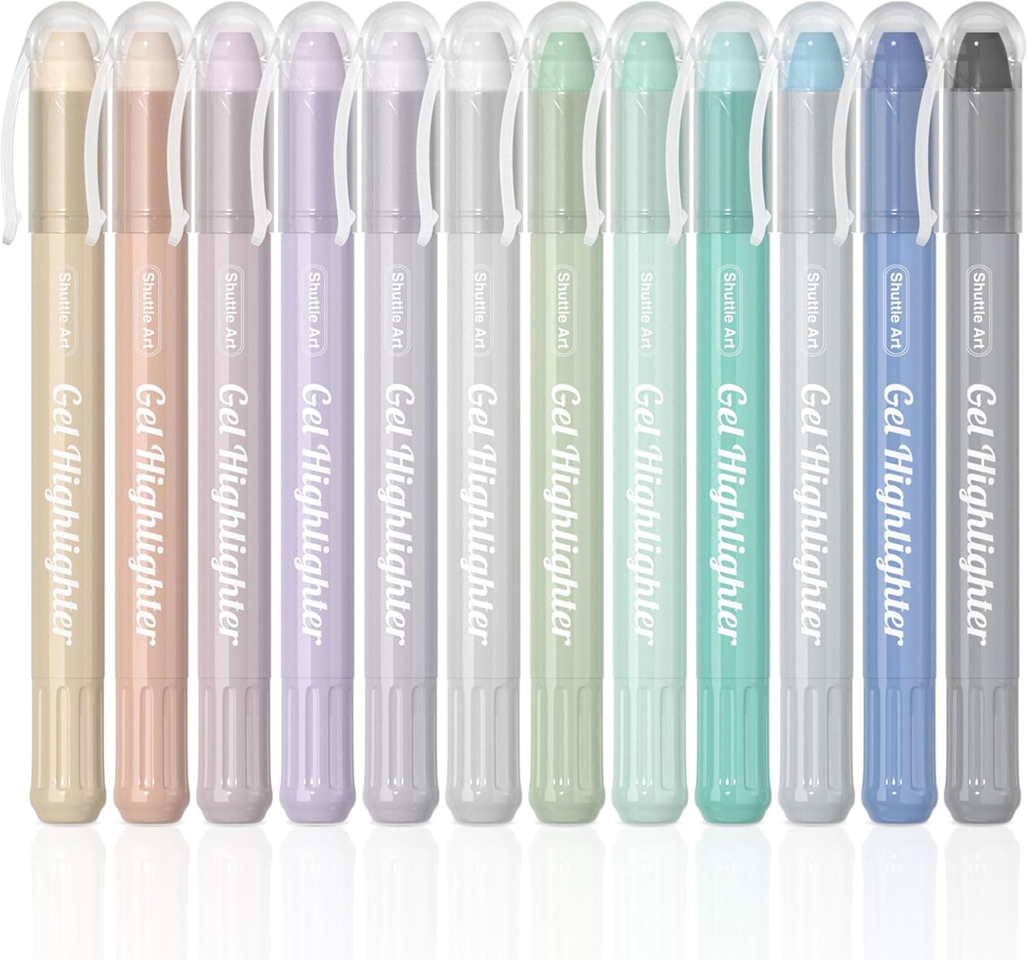 Shuttle Art Bible Highlighters, 12 Dusty Colors No-Bleed