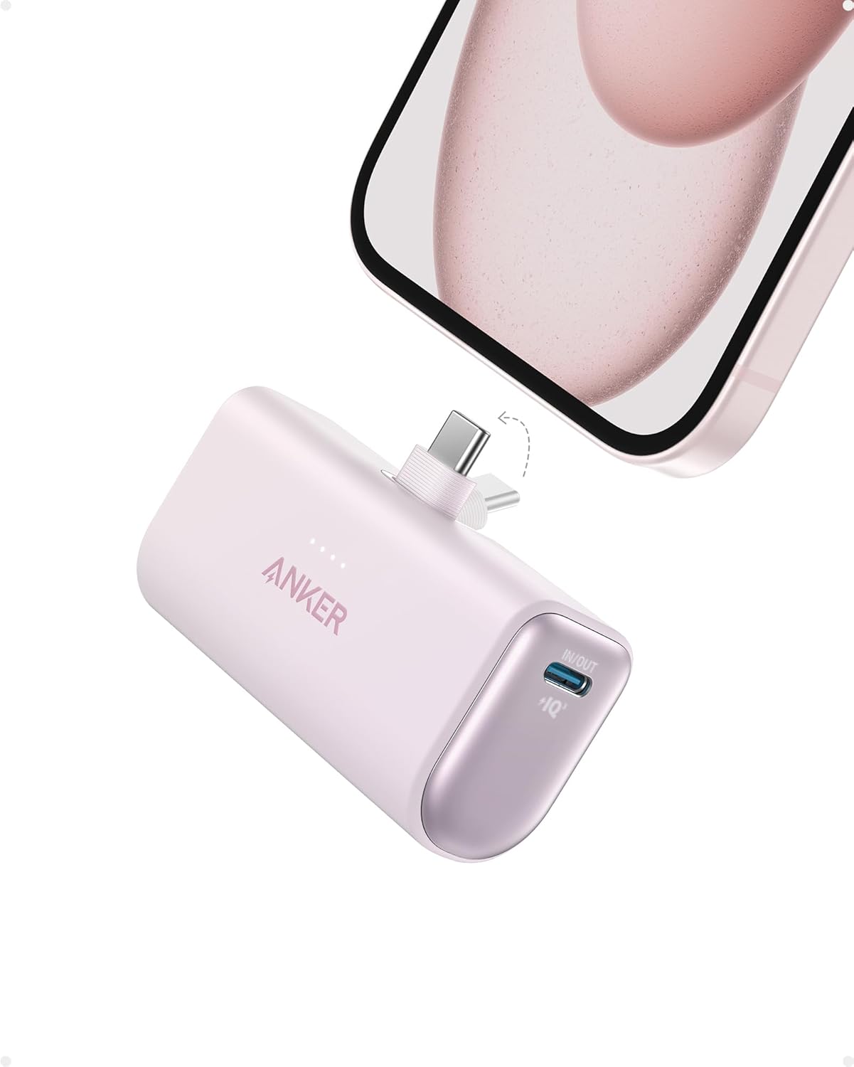 Anker Nano Power Bank with Built-in USB-C Connector,