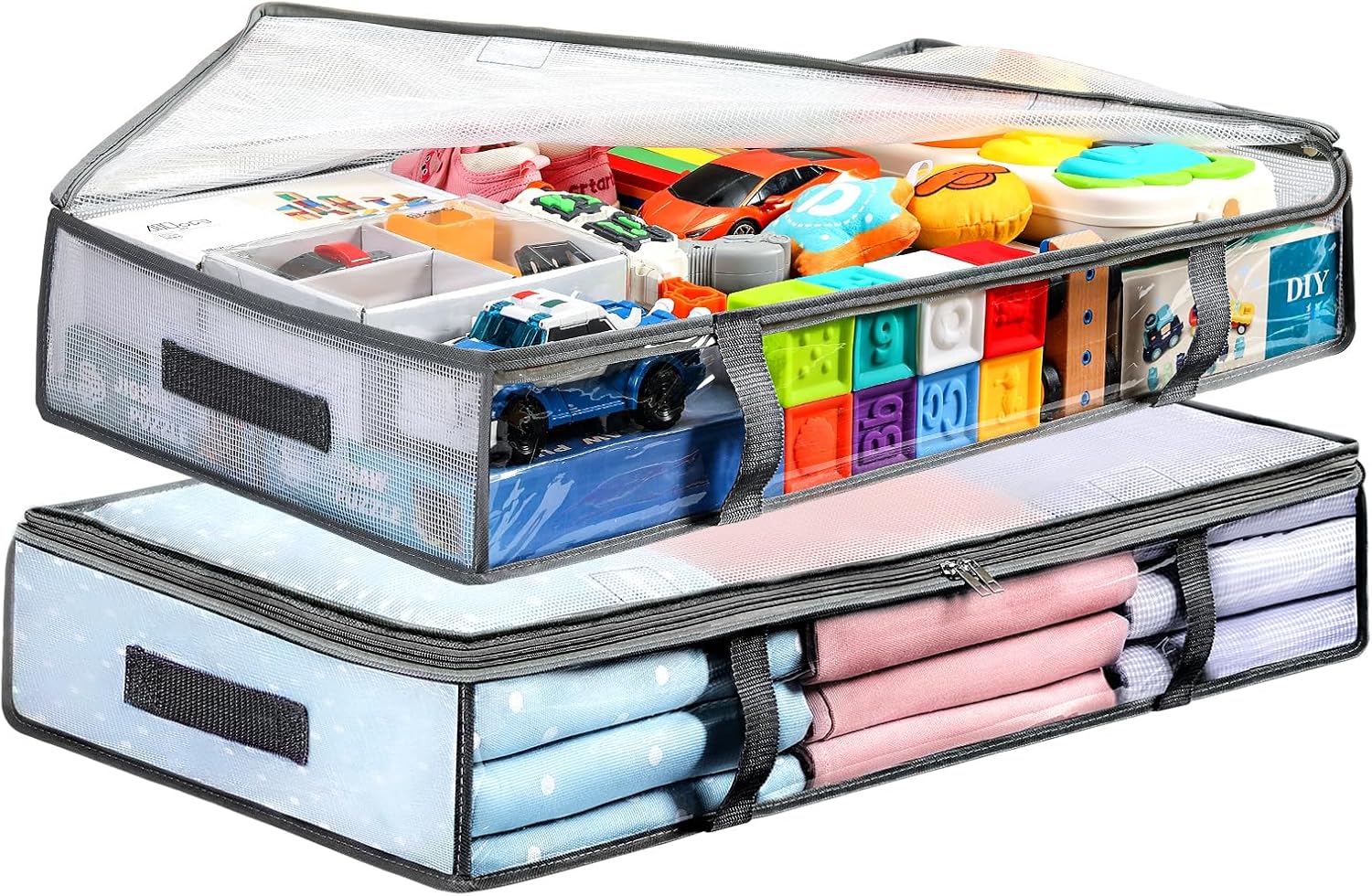 2 Pack Under Bed Storage Containers Bins, Humid-Proof